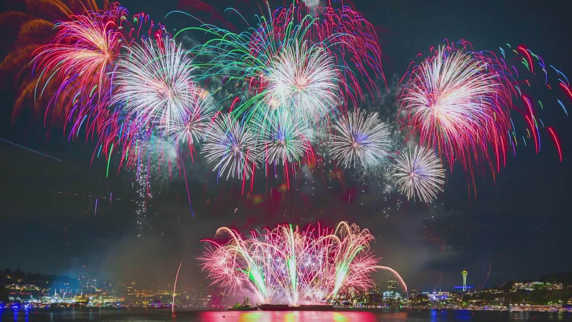 The Seafair fireworks show returned after a three year hiatus, and Tim Durkan's photos prove it was a sight to behold.