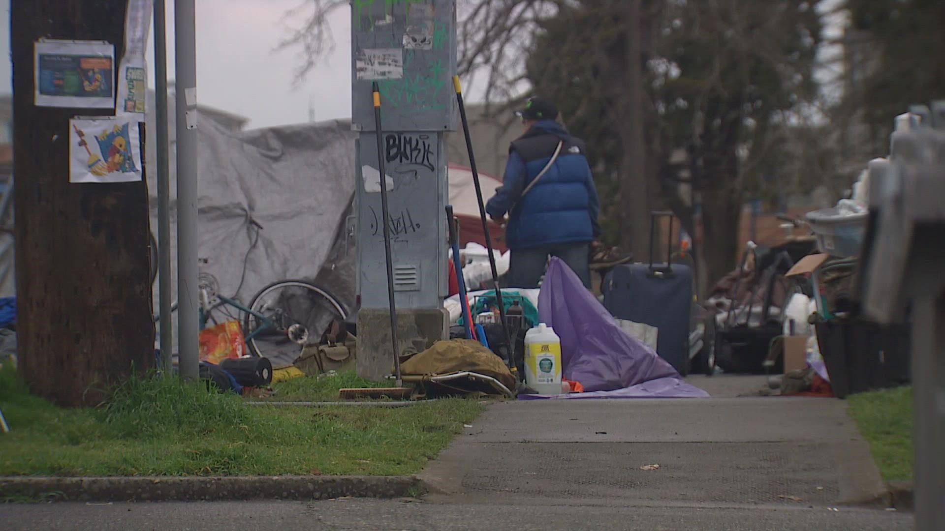 City outreach workers say none of the individuals living there accepted services for shelters.