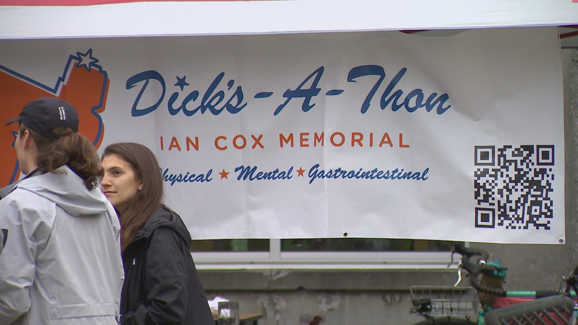 The event honors Ian Cox, who died on a hike in 2022. More than 260 people signed up for the fundraiser and ran to various Dick's Drive-In locations in Seattle.