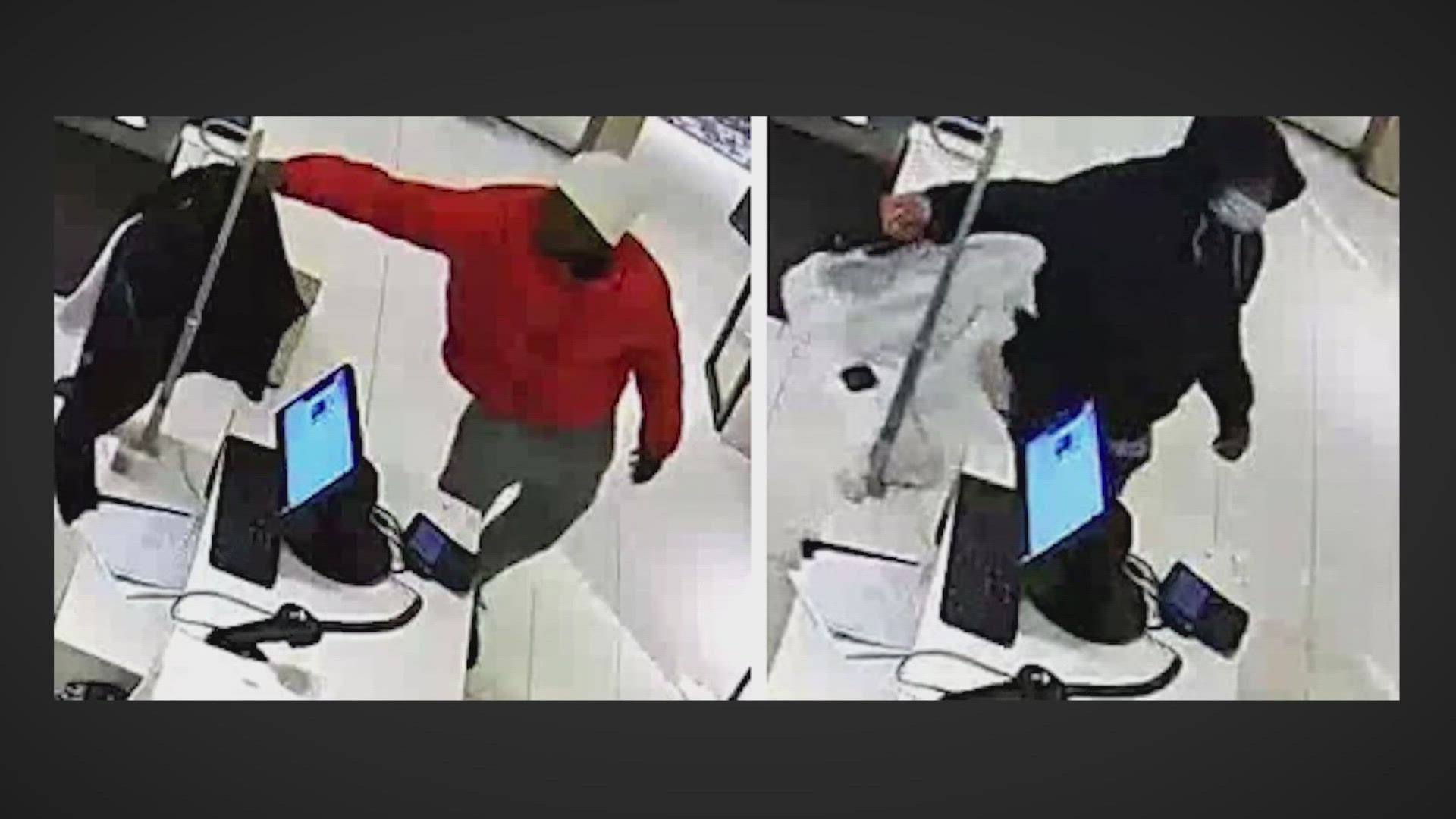 The group of suspects is accused of stealing as much as $17,000 of merchandise.