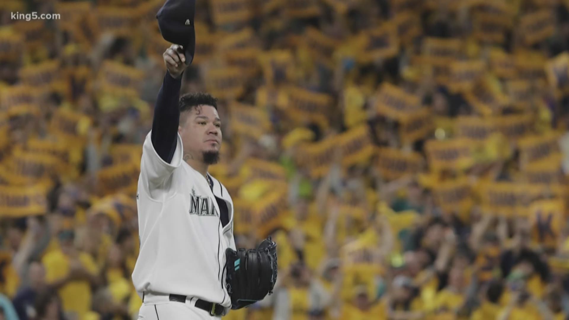 Fans say farewell to King Felix during what was likely his final game as a  Seattle Mariner