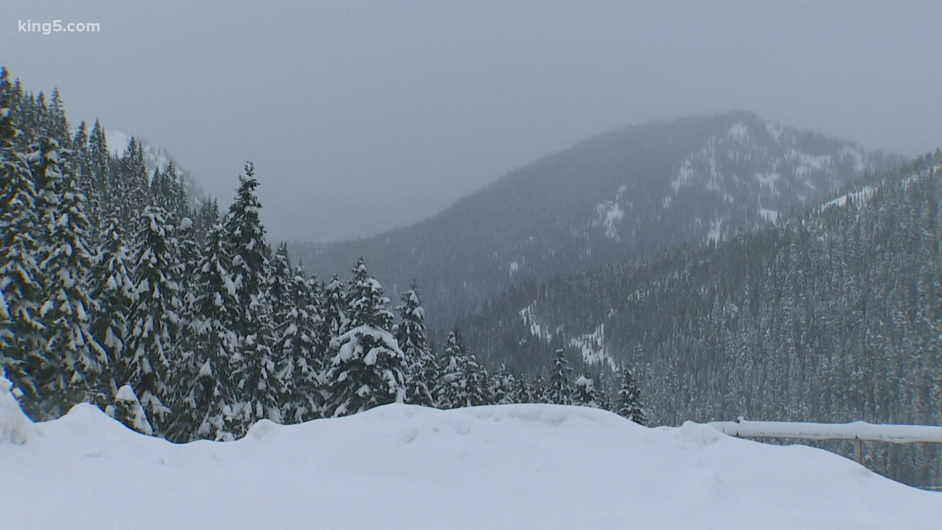 Avoid travel in or below avalanche terrain, including the west slopes of the Cascades and passes from I-90 to the Canadian Border, including Stevens Pass.