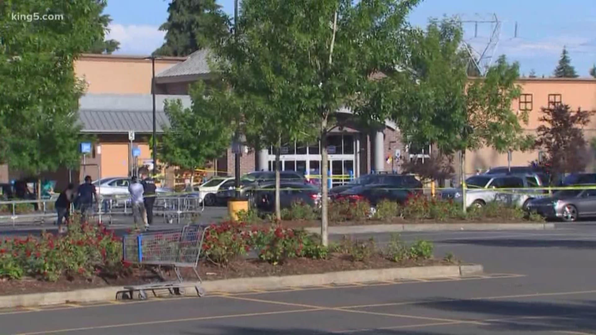 Someone opened fire inside the Walmart in Tumwater, Wash. 