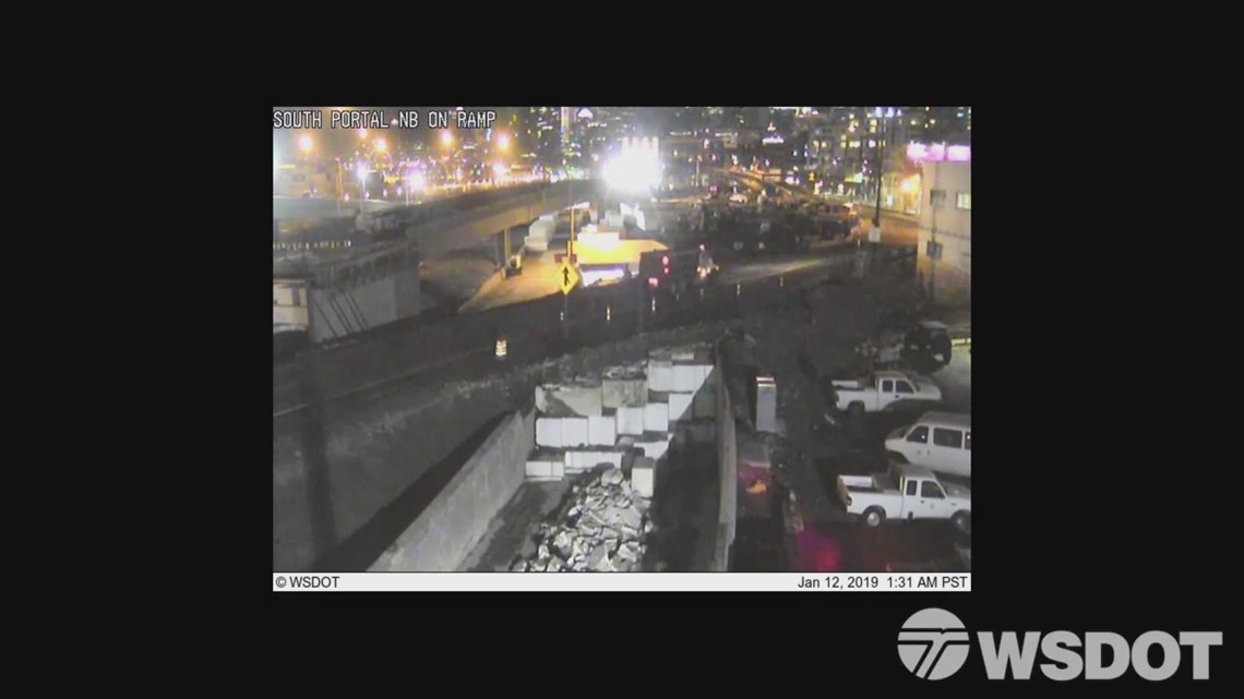 Timelapse footage of WSDOT crews unearthing new Seattle tunnel ramp ...