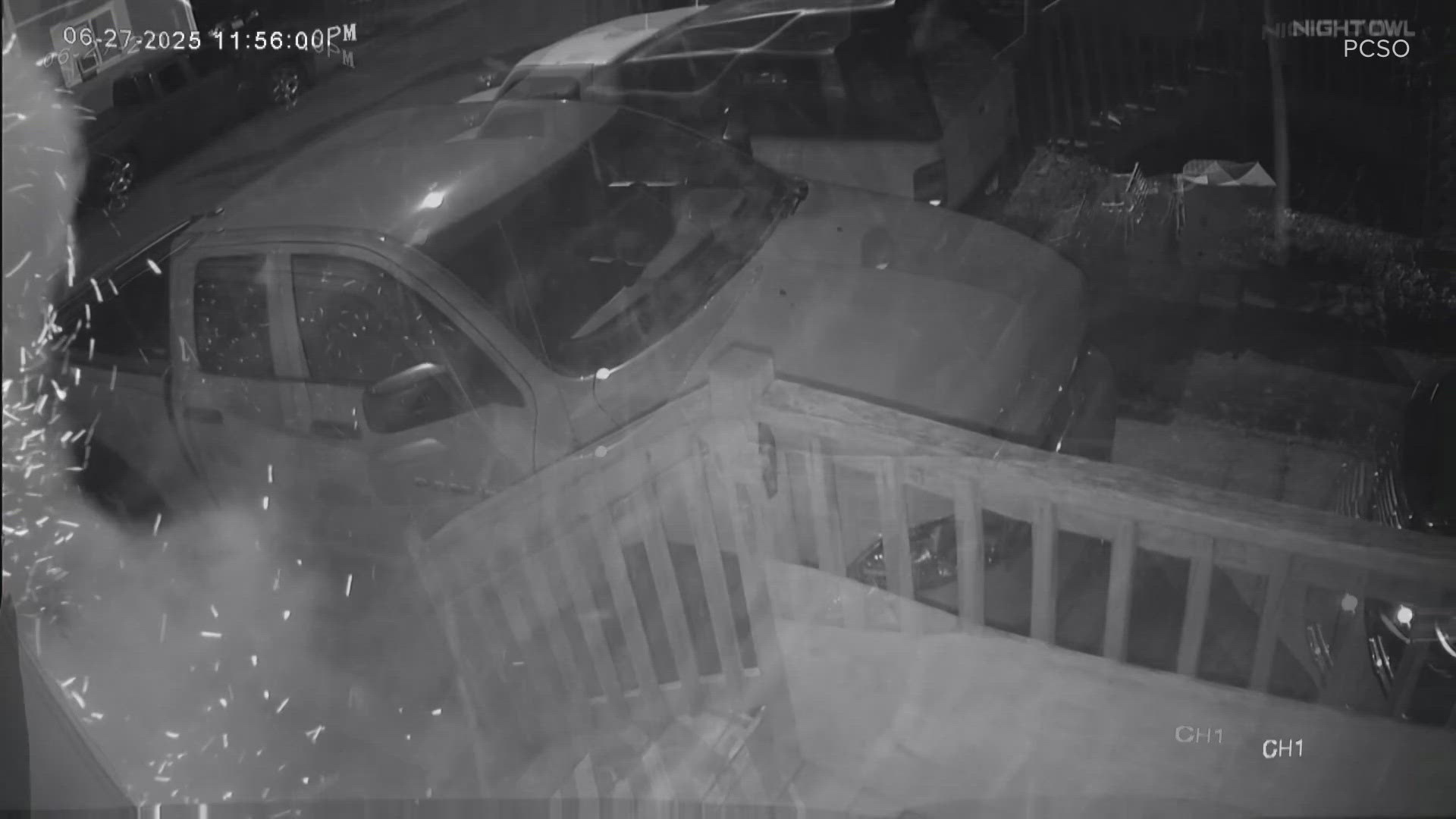 A targeted firework attack damages a Pierce County home, prompting arrests.