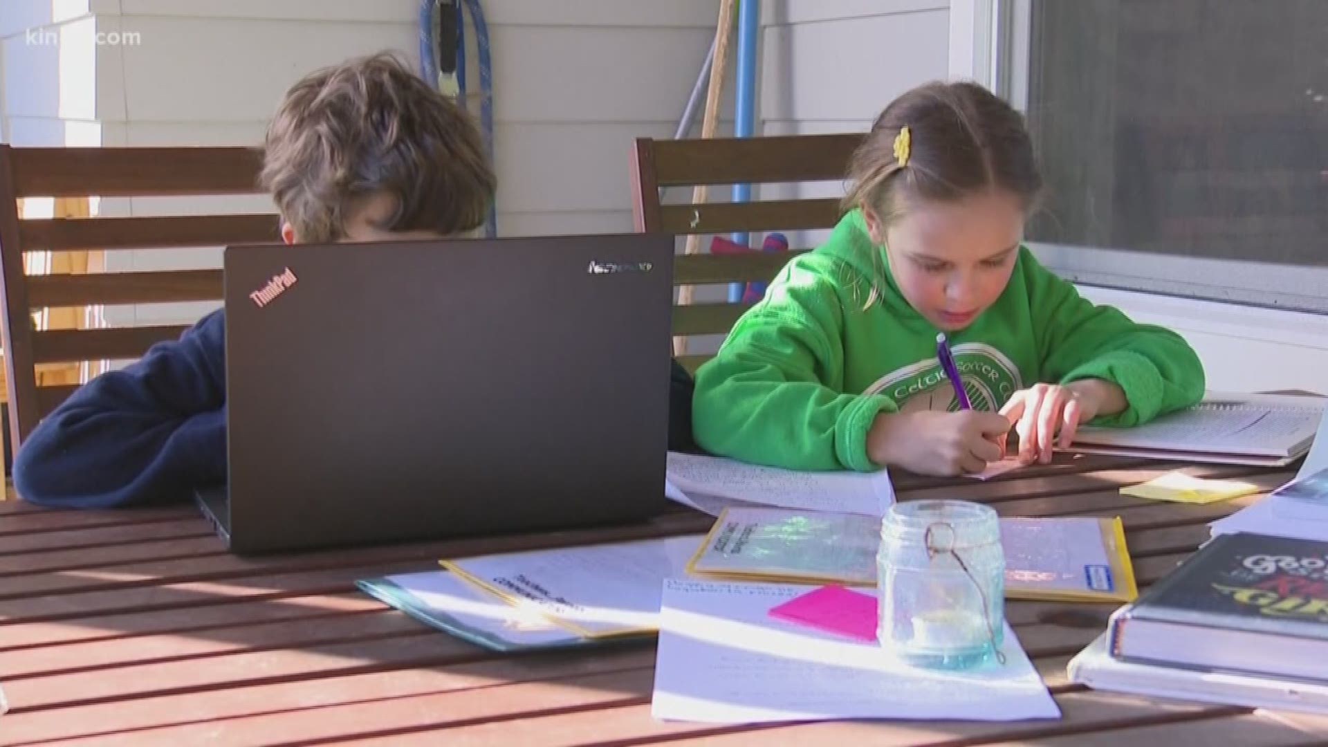 Washington districts started remote learning Monday, after schools were shut due to the coronavirus pandemic. Parents and educators both say it's not perfect.