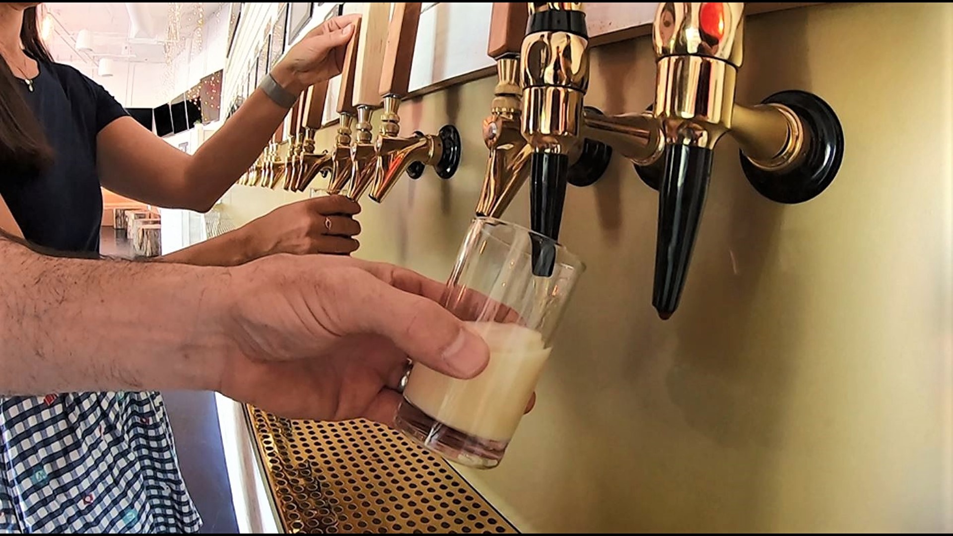 Tapster features 57 taps of beer, cider, wine and more. #k5evening