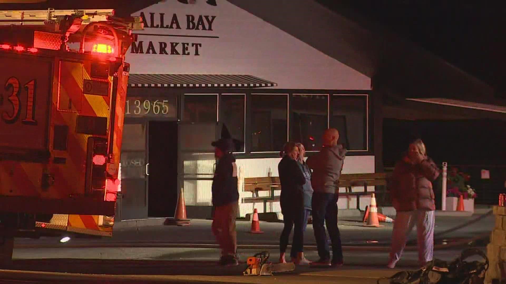 Crews responded to a 2-alarm fire at Olalla Bay Market around 2:15 a.m. Store owner Gregg Olsen told KING 5 the damage looked “pretty bad.”