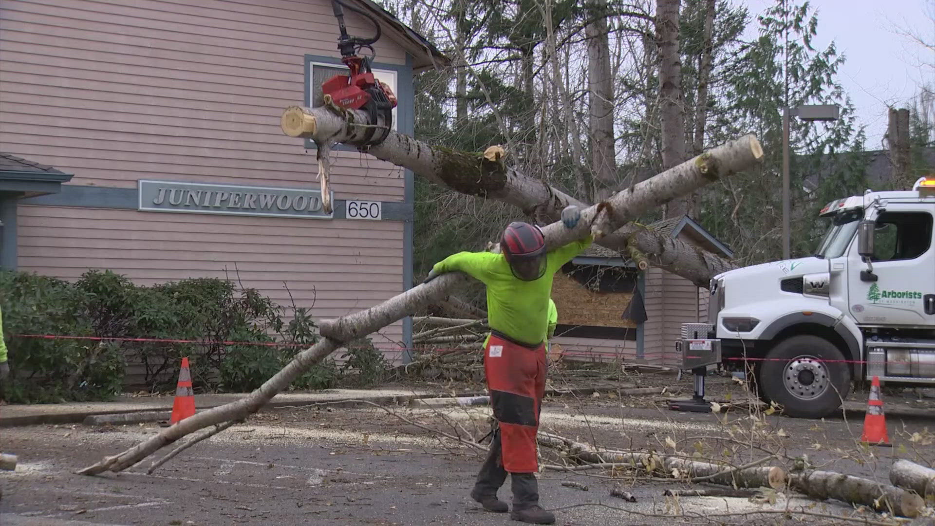 Puget Sound Energy says it expects to have power fully restored for all customers by Saturday at noon.