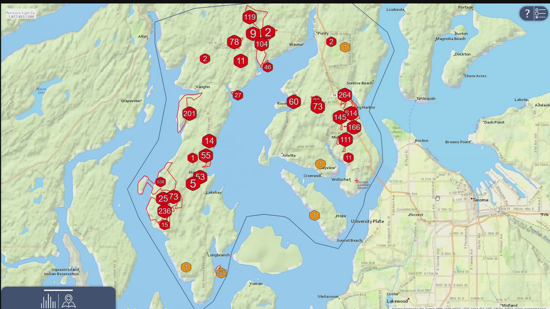Gig Harbor power outage: Mechanical failure leads to system-wide outage