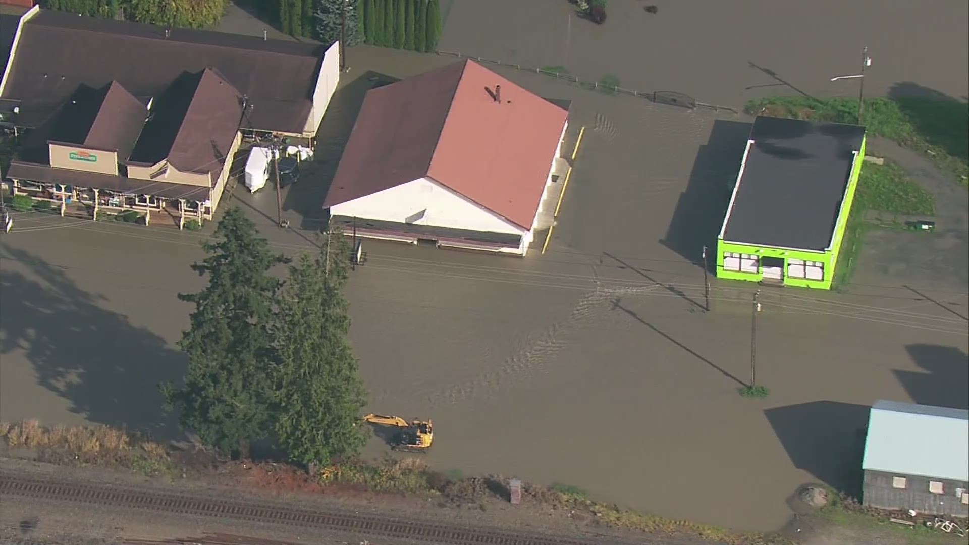 Flooding in Silvana, WA