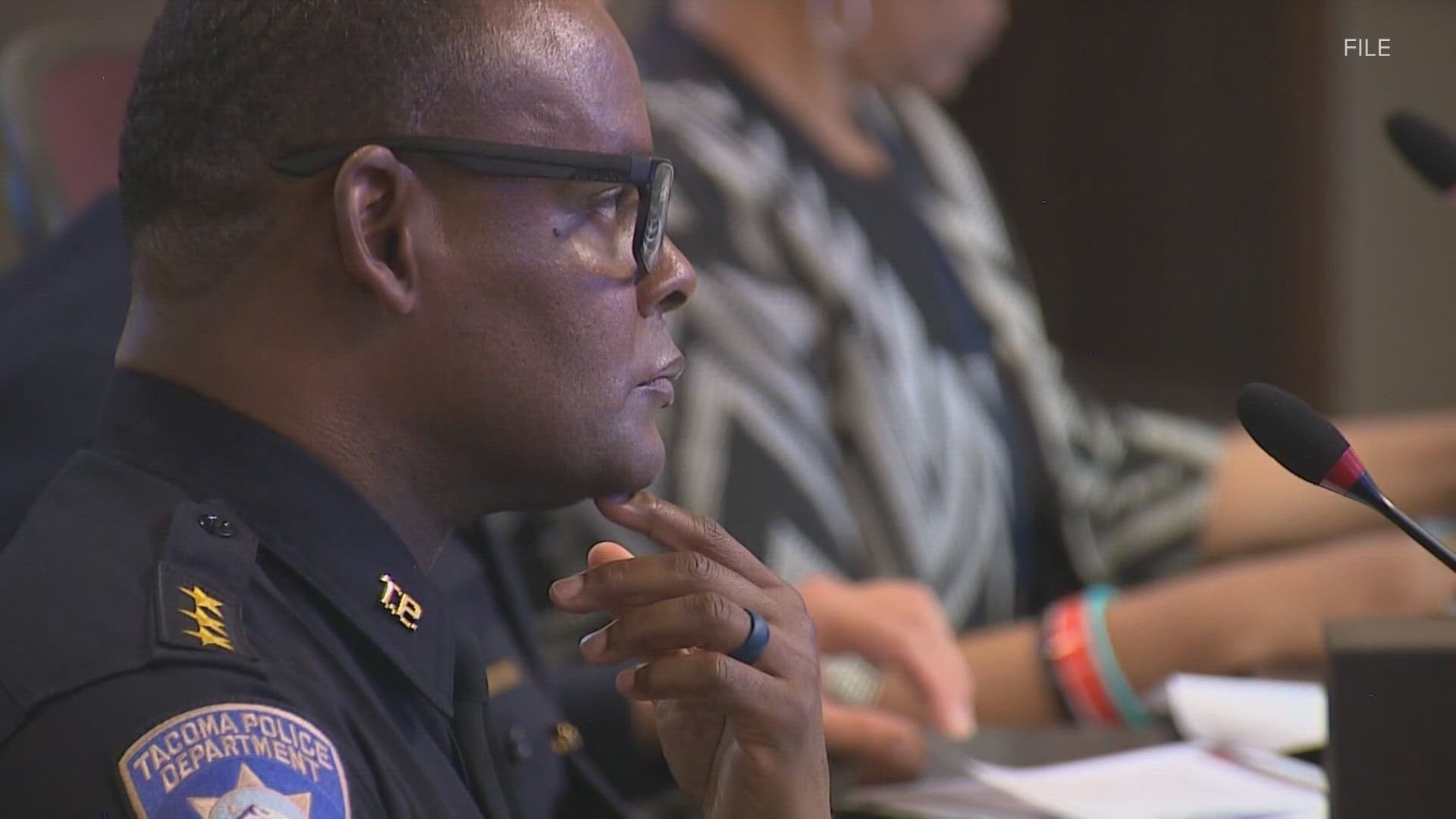 Tacoma police Chief Avery Moore was placed on administrative leave, a spokesperson for the city confirmed with KING 5.