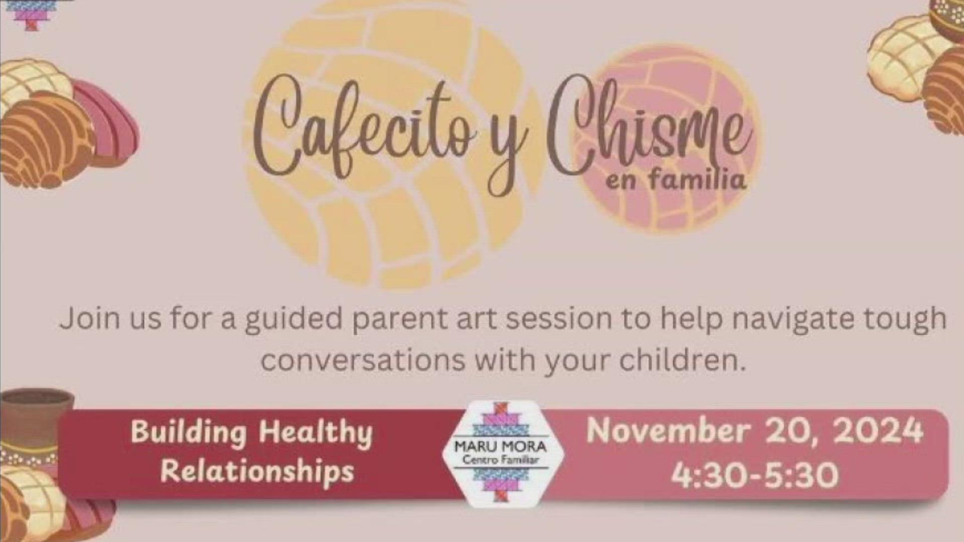 'Cafecito y Chisme' is scheduled for four evenings at Mi Centro. The coffee and conversation style settings are designed to help parents and youth connect.