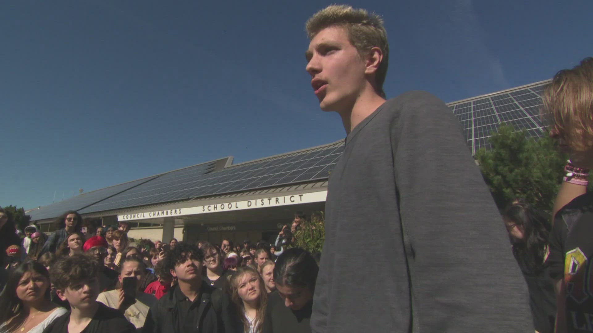 The walk-out took place in Oregon's Gresham School District.