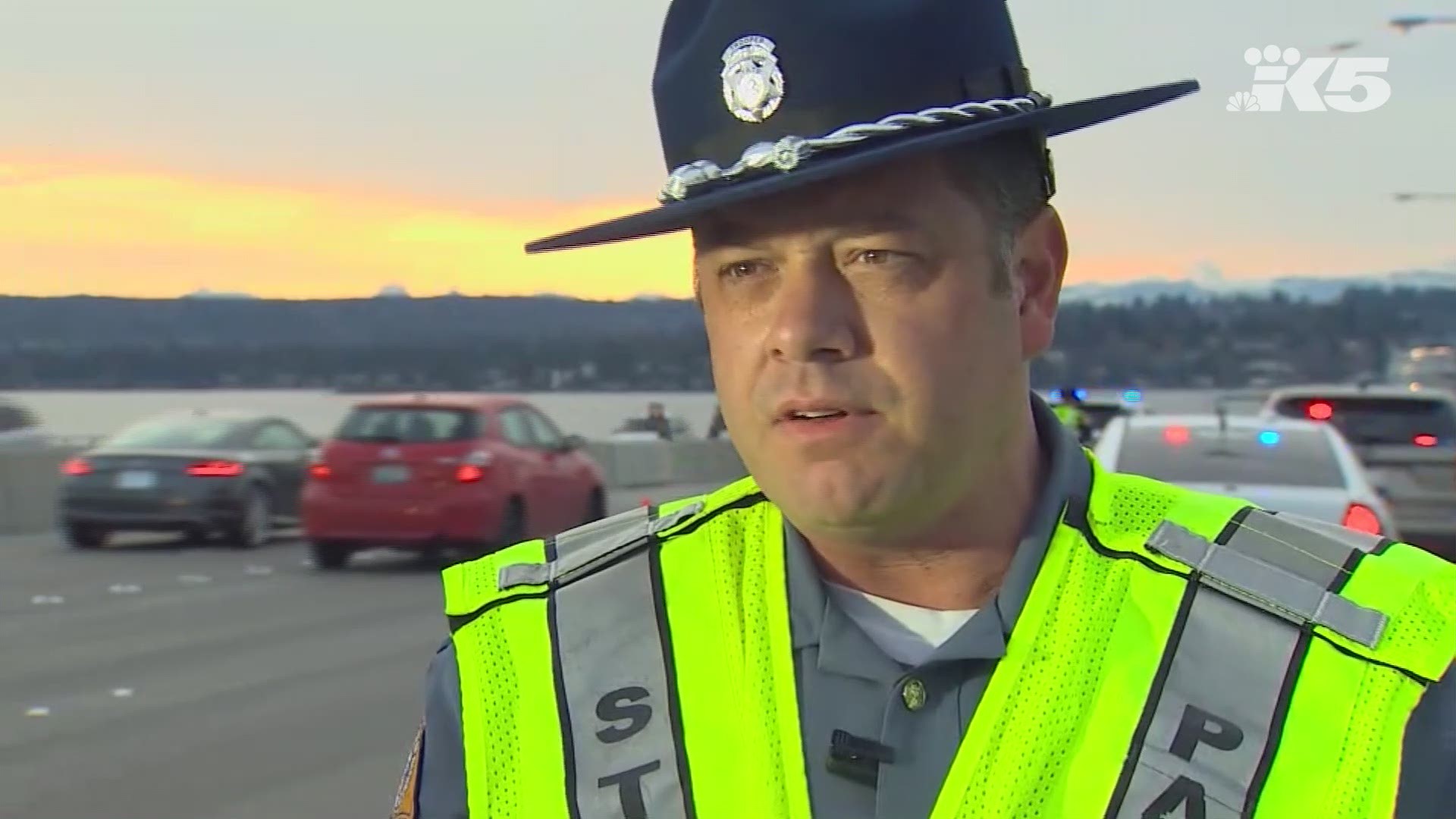 Washington State Patrol trooper Rick Johnson on their discovery of a shooting victim on the eastbound side of the 520 bridge.