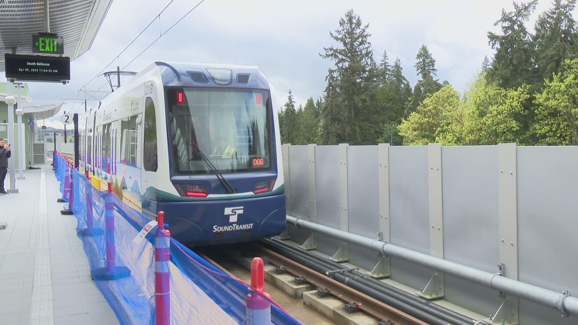 The light rail route is expected to open Saturday, April 27.