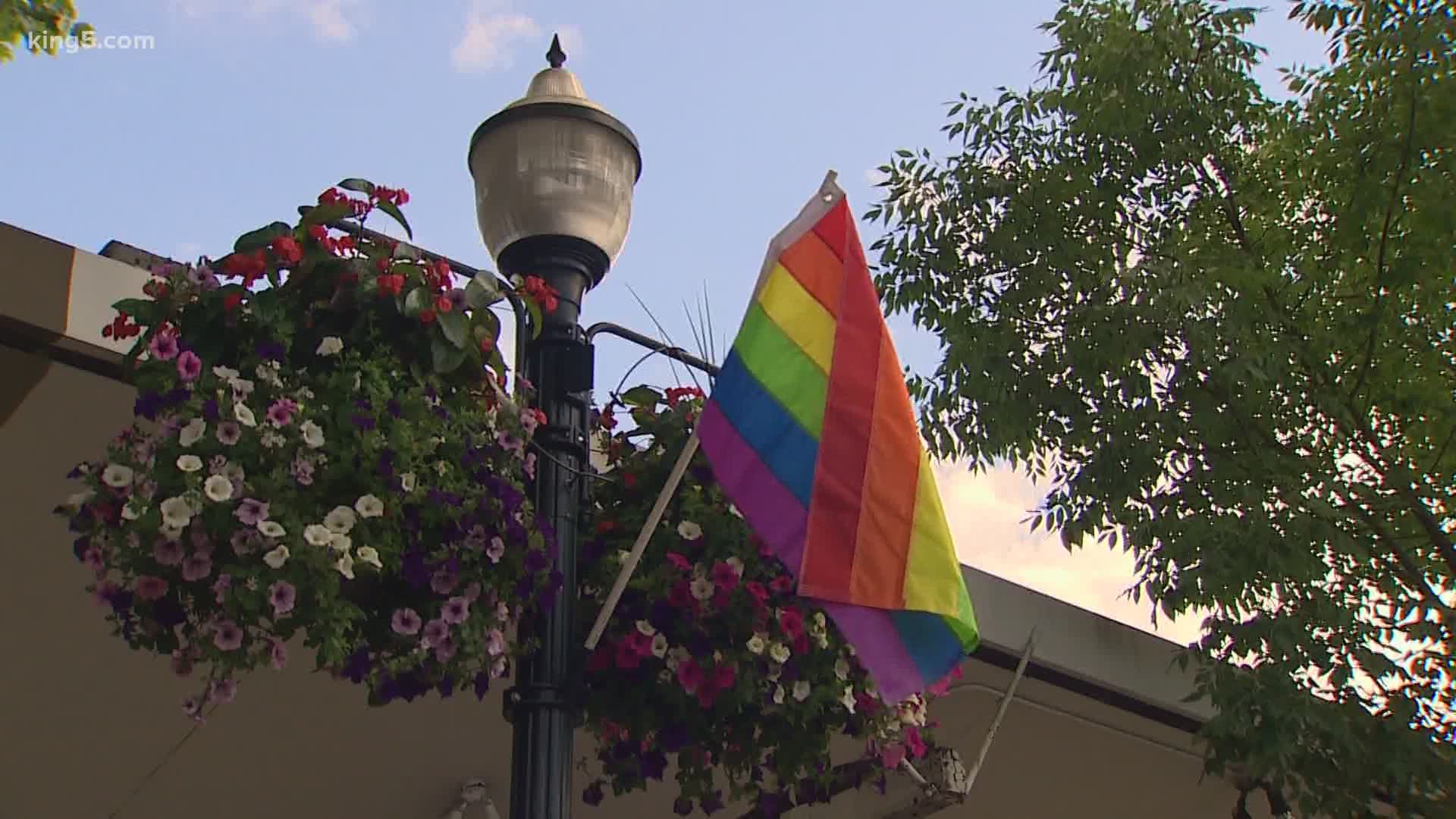 Burien leaders discovered that 38 of the 40 Pride flags installed downtown in honor of Pride Month had been removed and stolen, and now police are investigating.