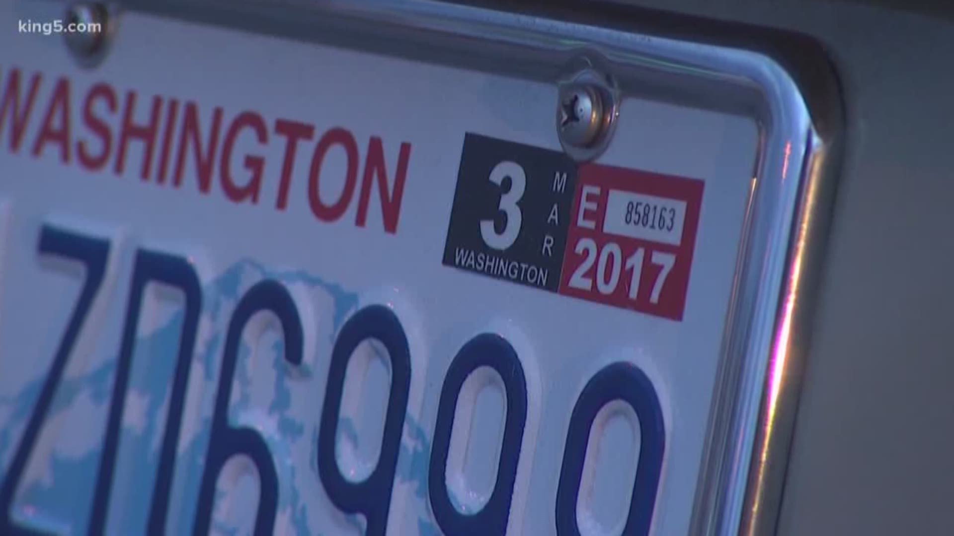 Seven Washington drivers filed a lawsuit against Sound Transit over car tab fees. KING 5's Drew Mikkelsen reports.