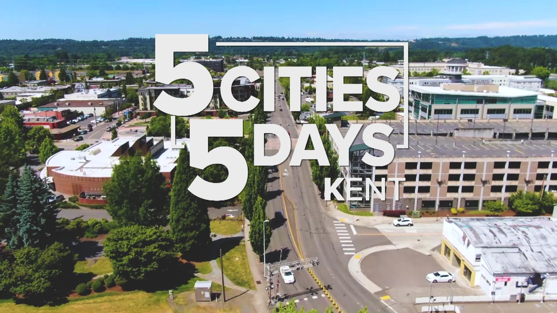 An aerial tour of the King County city of Kent