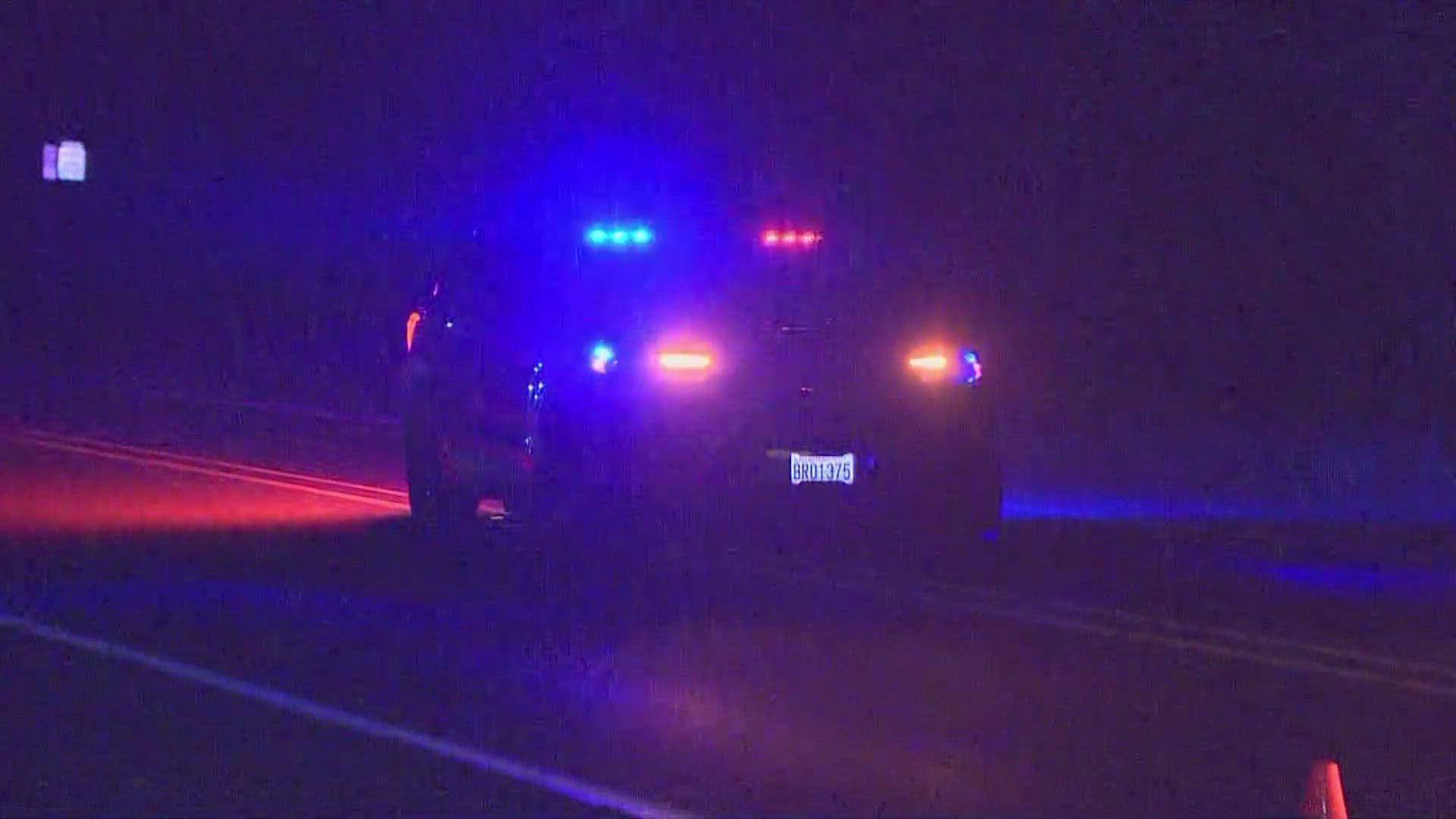 A suspect brandished a large knife and was shot by police.
