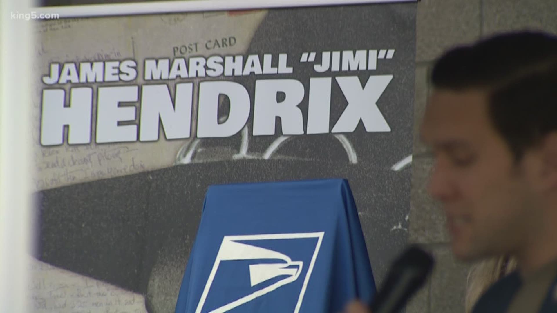 The post office in the Renton Highlands officially became the "James Marshall 'Jimi' Hendrix Post Office" on Friday.