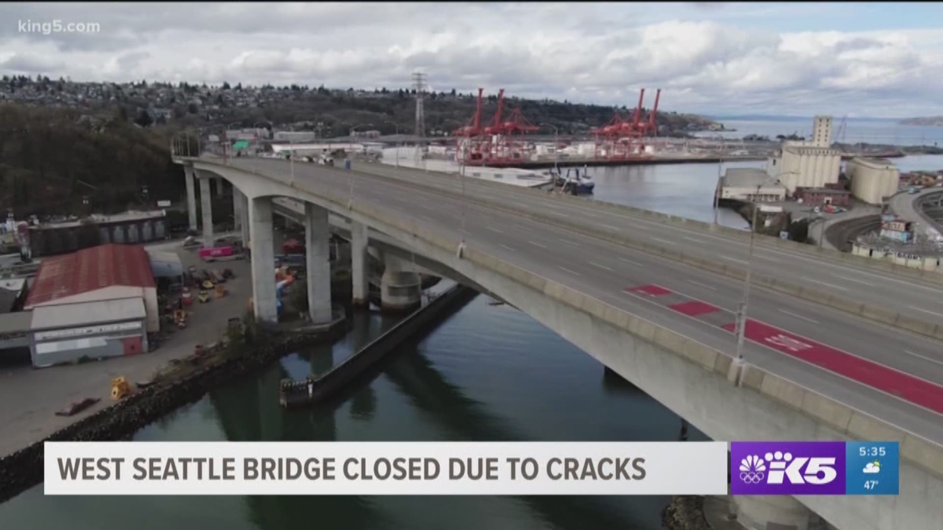 The high bridge shutdown yesterday out of an abundance of caution when cracks were found.
