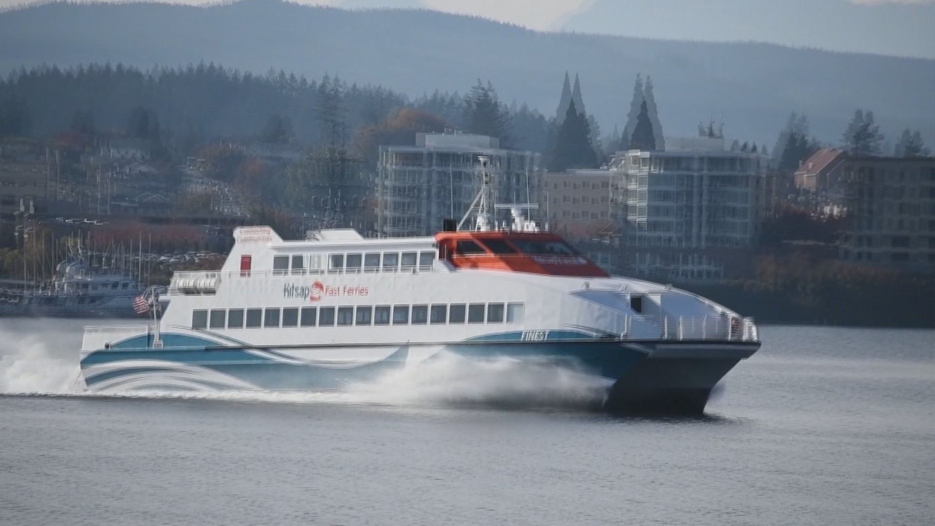 The new Kingston passenger-only Fast Ferry will get you from Seattle to the Kitsap Penninsula in less than 40 minutes.
