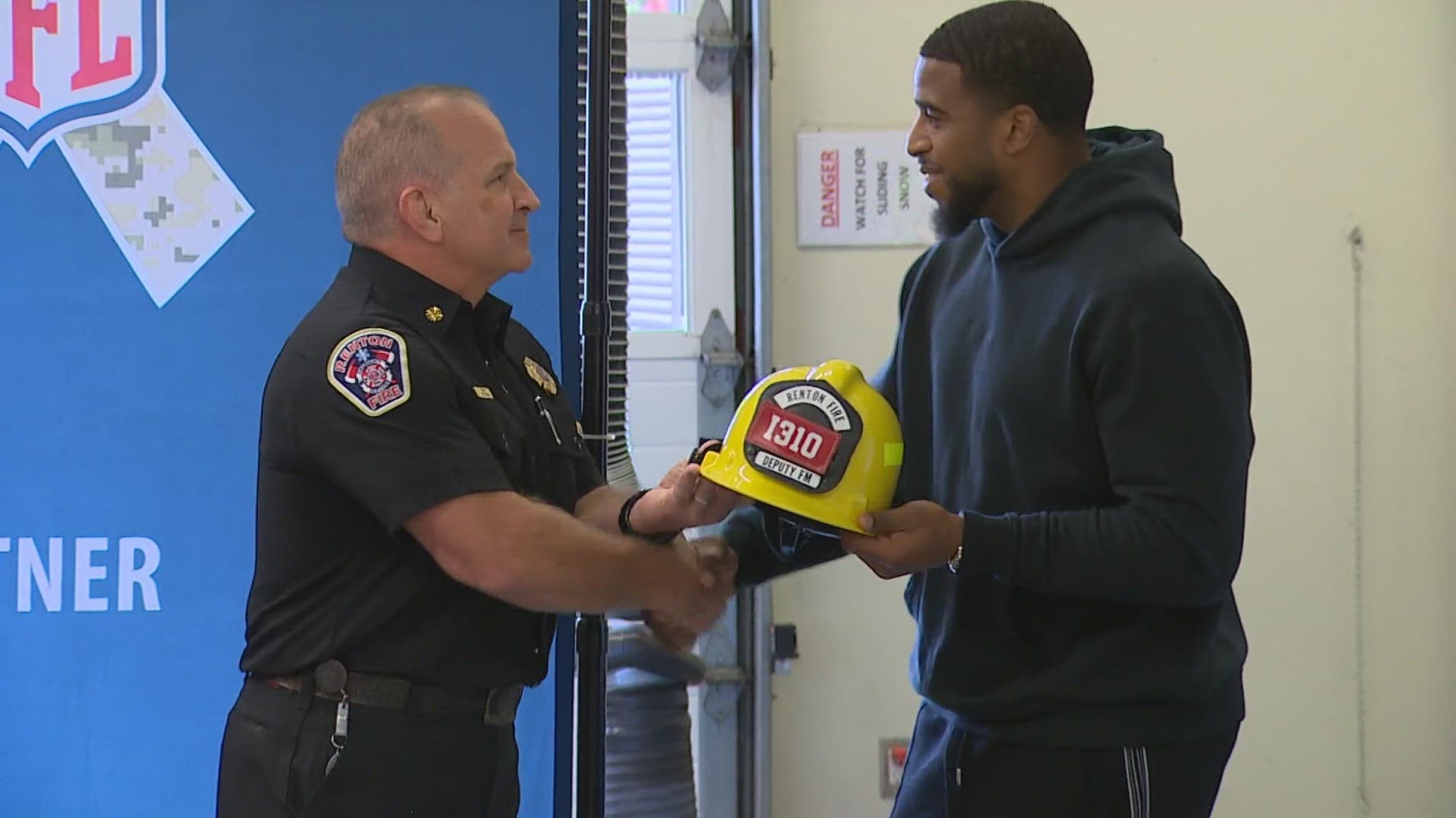 Leaders from the Renton Fire Department joined USAA and Bobby Wagner to give tips on protecting our homes and public lands.