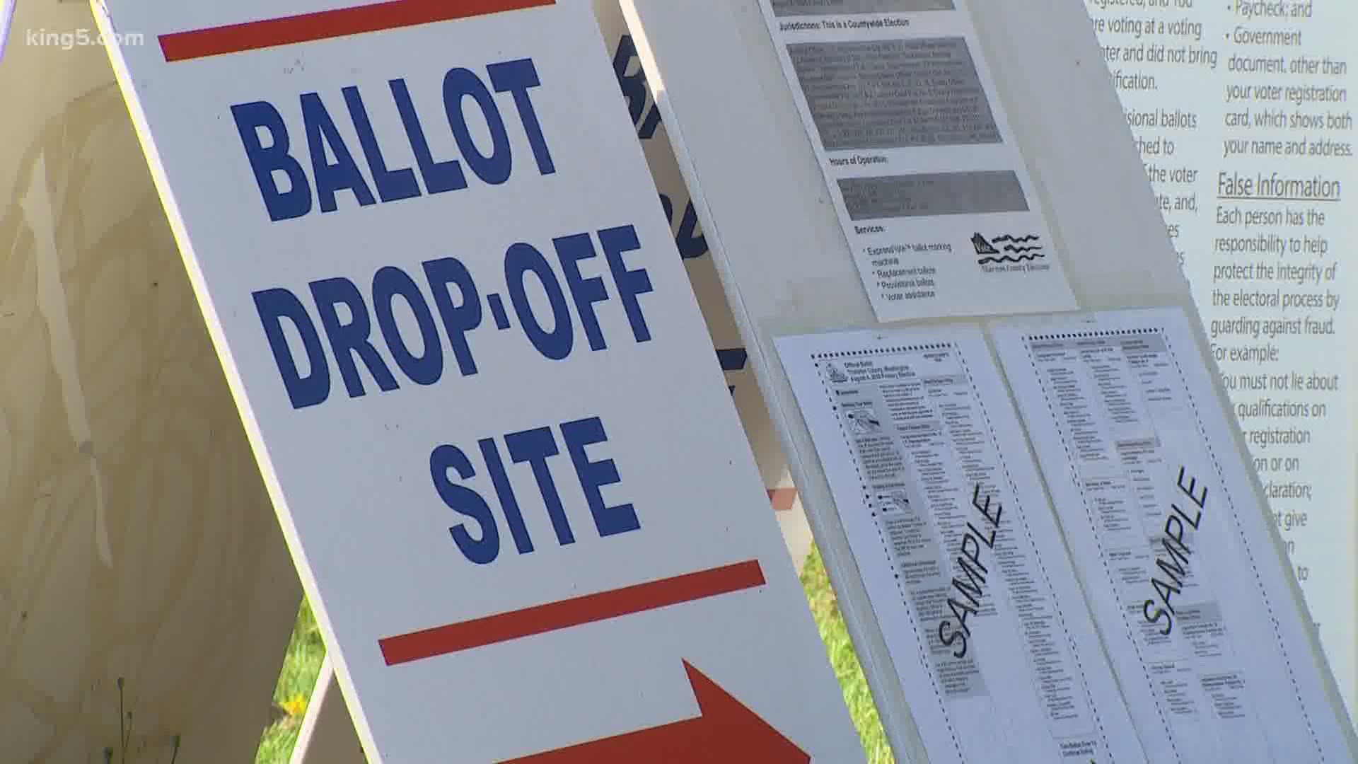 Ballot envelopes don't need to be licked, workers are on two shifts and a drive-through voter registration service are just some of the changes put in place.