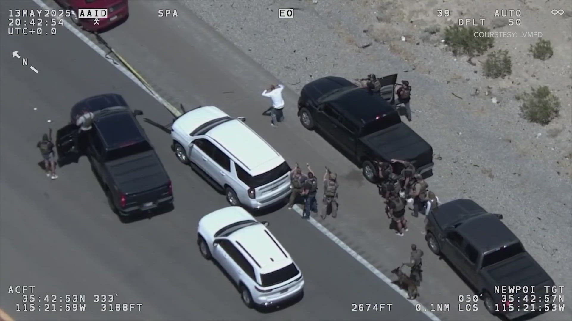 New video shows apprehension of Thurston Co. fugitive in Las Vegas
