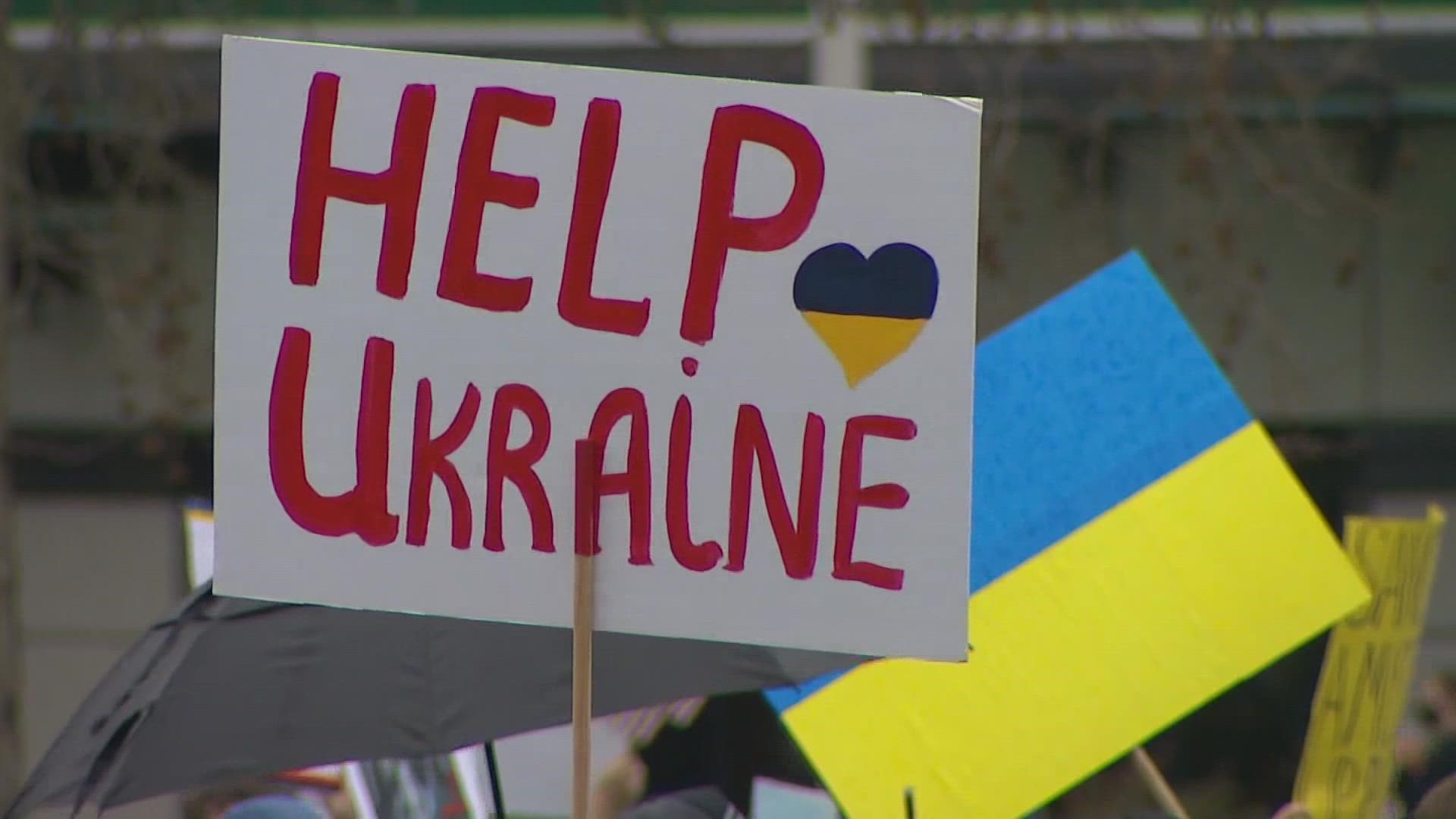 The Ukrainian Association of Washington State is collecting medications and medical supplies. Other organizations are collecting monetary donations.