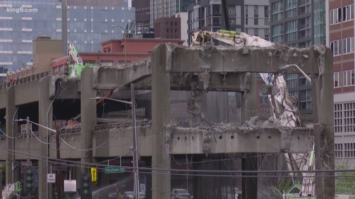 Seattle viaduct demolition delayed by 3 weeks | king5.com