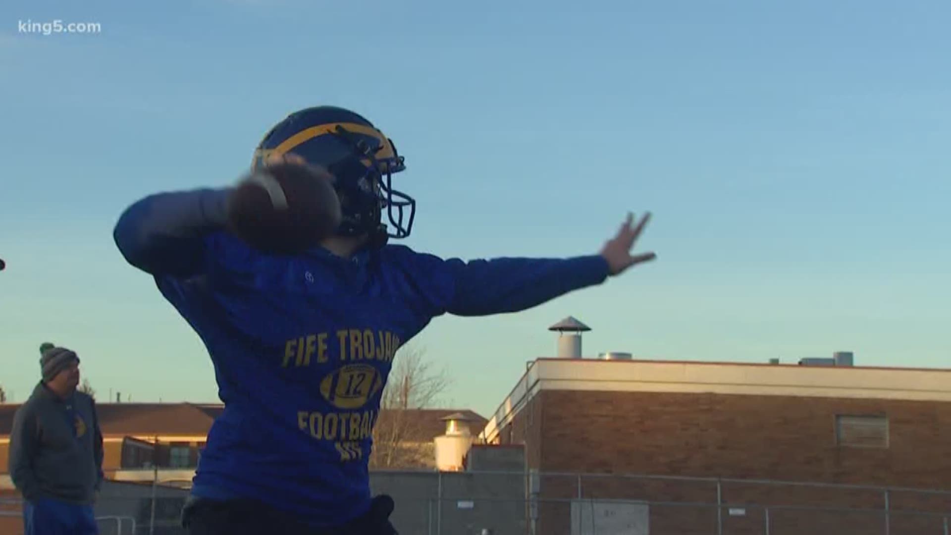 Brynna Nixon made history last Friday night as the first female quarterback for Fife High School to throw a touchdown pass in a varsity game.
