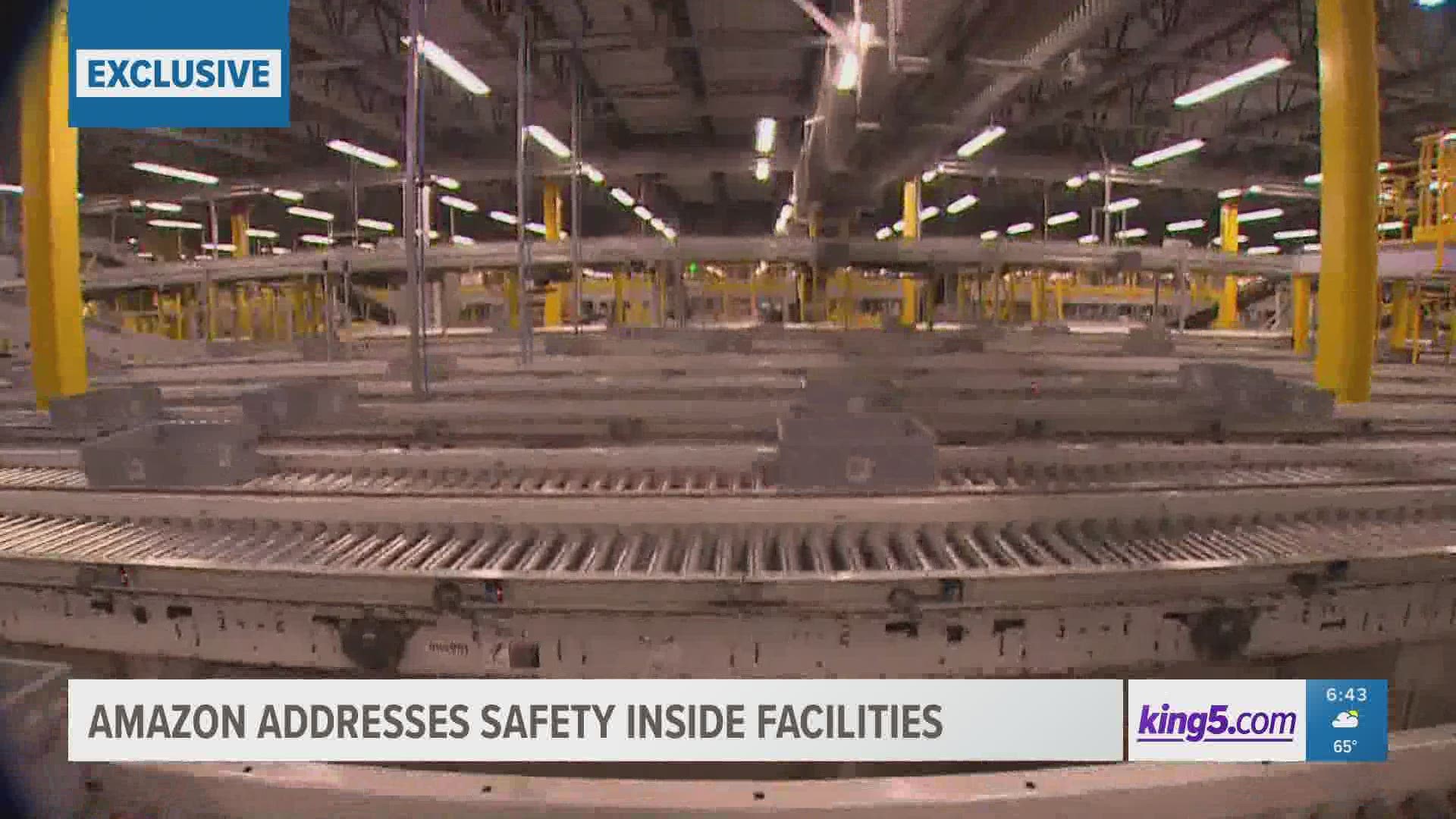 KING 5 took a tour of the Kent fulfillment center to see exactly what kind of improvements Amazon is making for its workers.