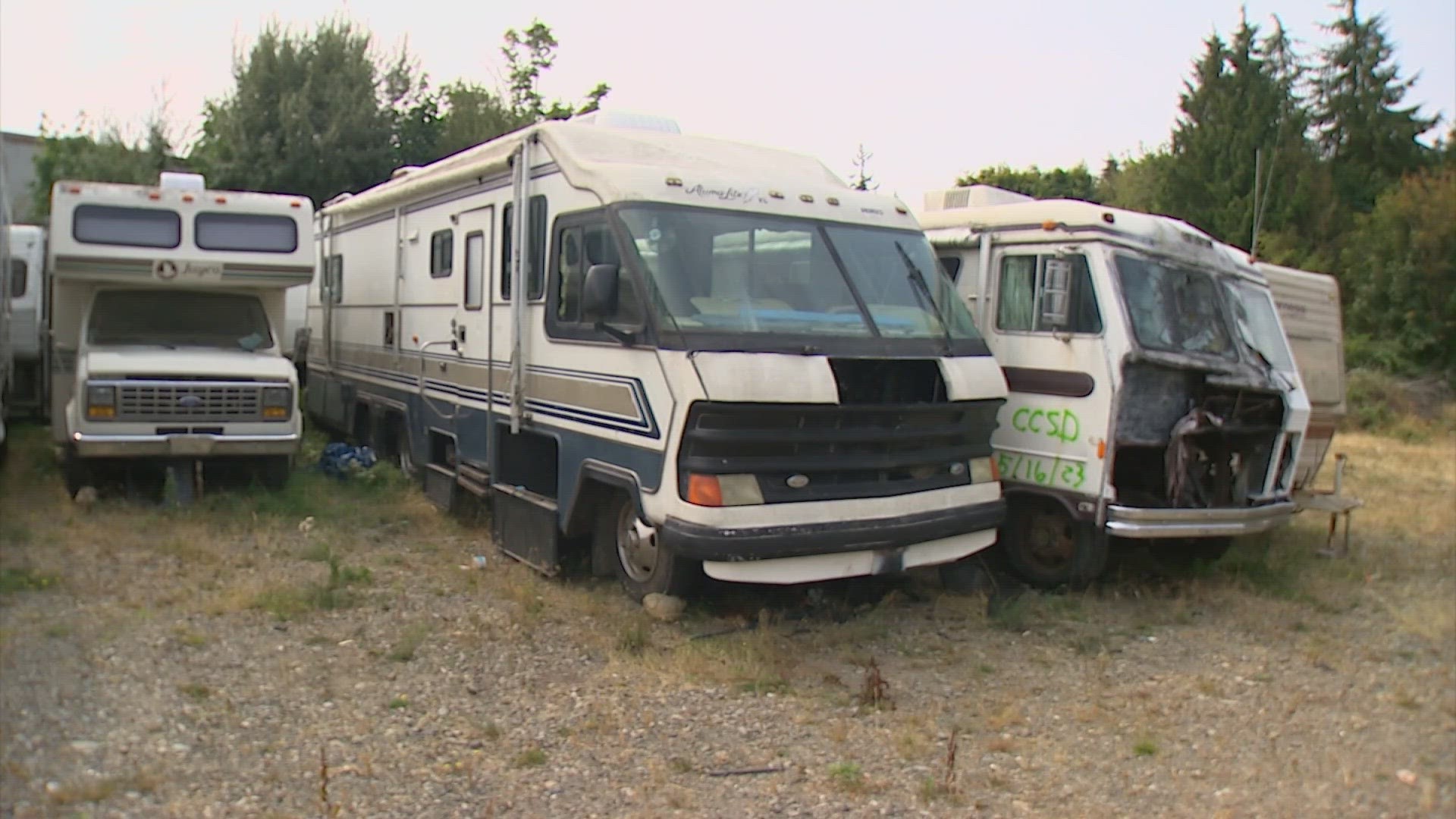 Additional storage for derelict RVs is expected to open in Port Angeles in the next few months as the city grapples with an overwhelming number of impounded cars.