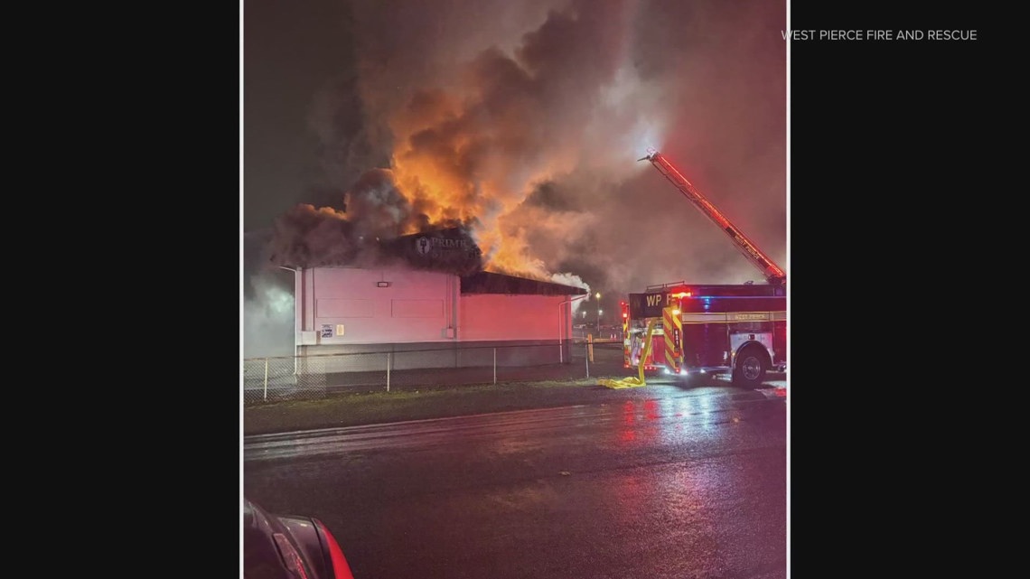 Storage facility a 'total loss' after fire breaks out in University Place