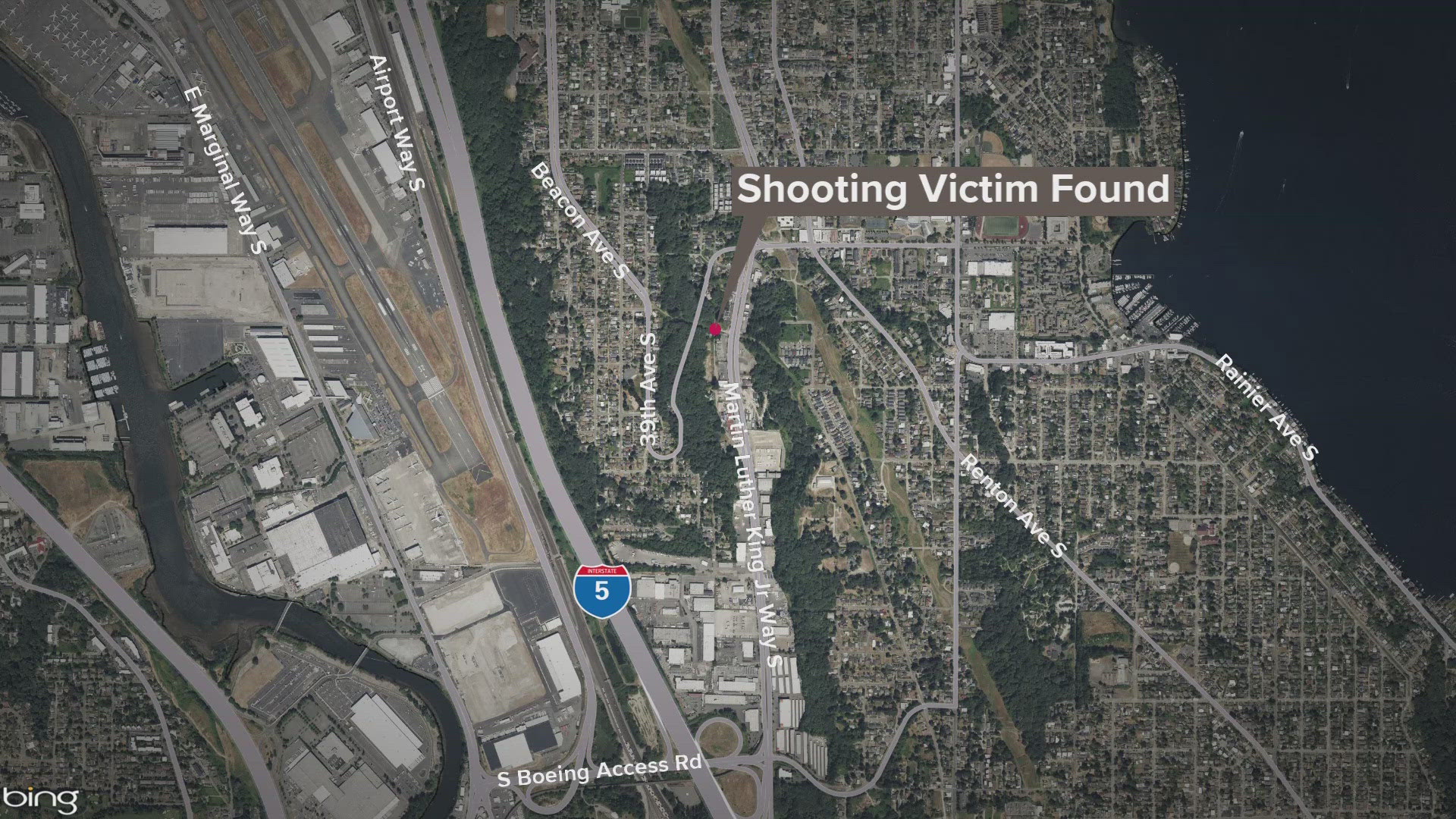 At least one victim was located at the scene, and a second gunshot victim who arrived at Harborview Medical Center also potentially was involved, per police.