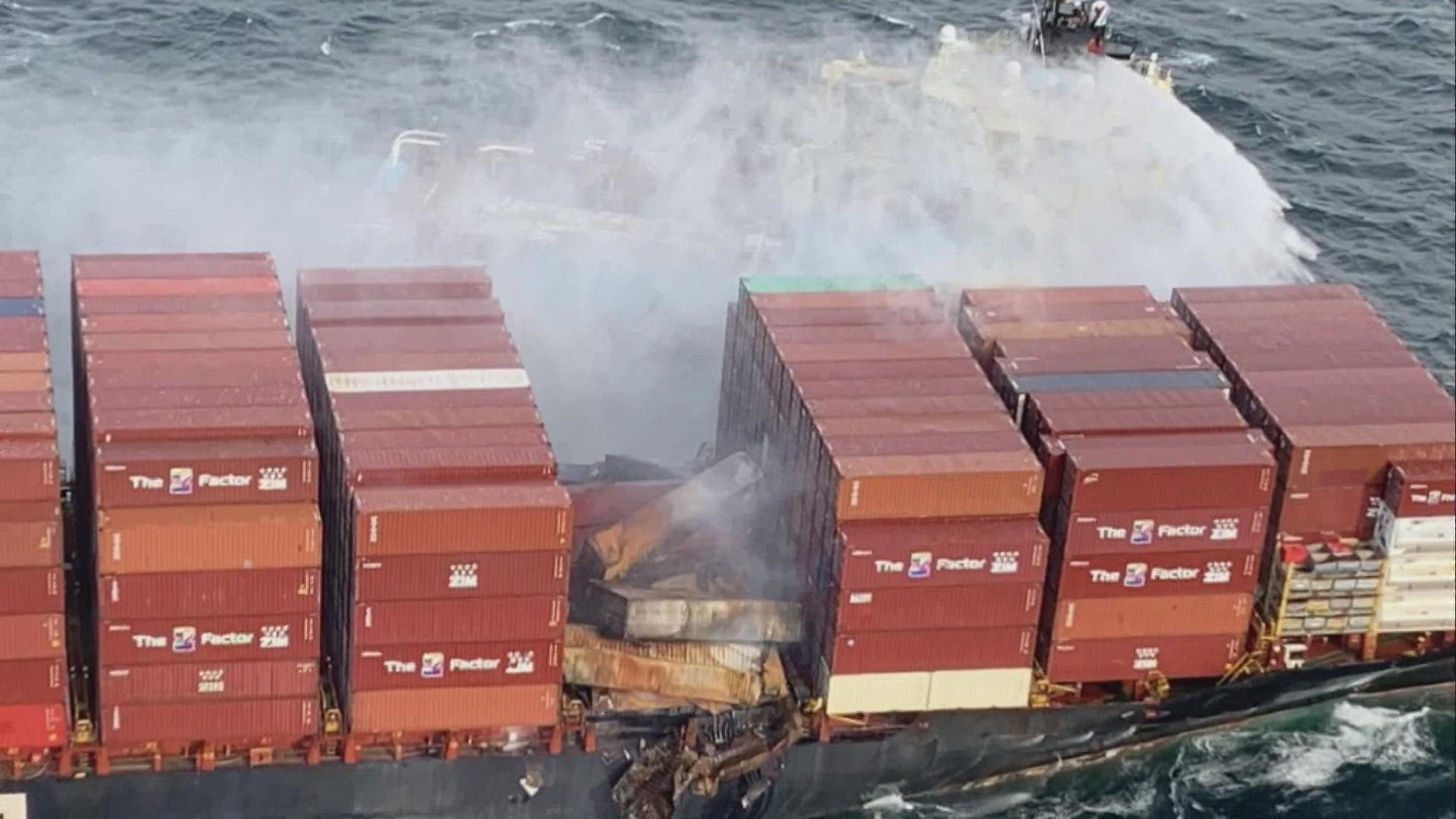 The ship, which lost containers in the Strait of Juan de Fuca, is now believed to have lost 100 containers, as opposed to 40.