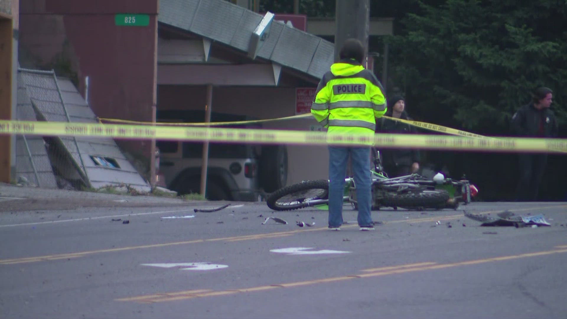 A motorcyclist was killed in a crash Friday afternoon.