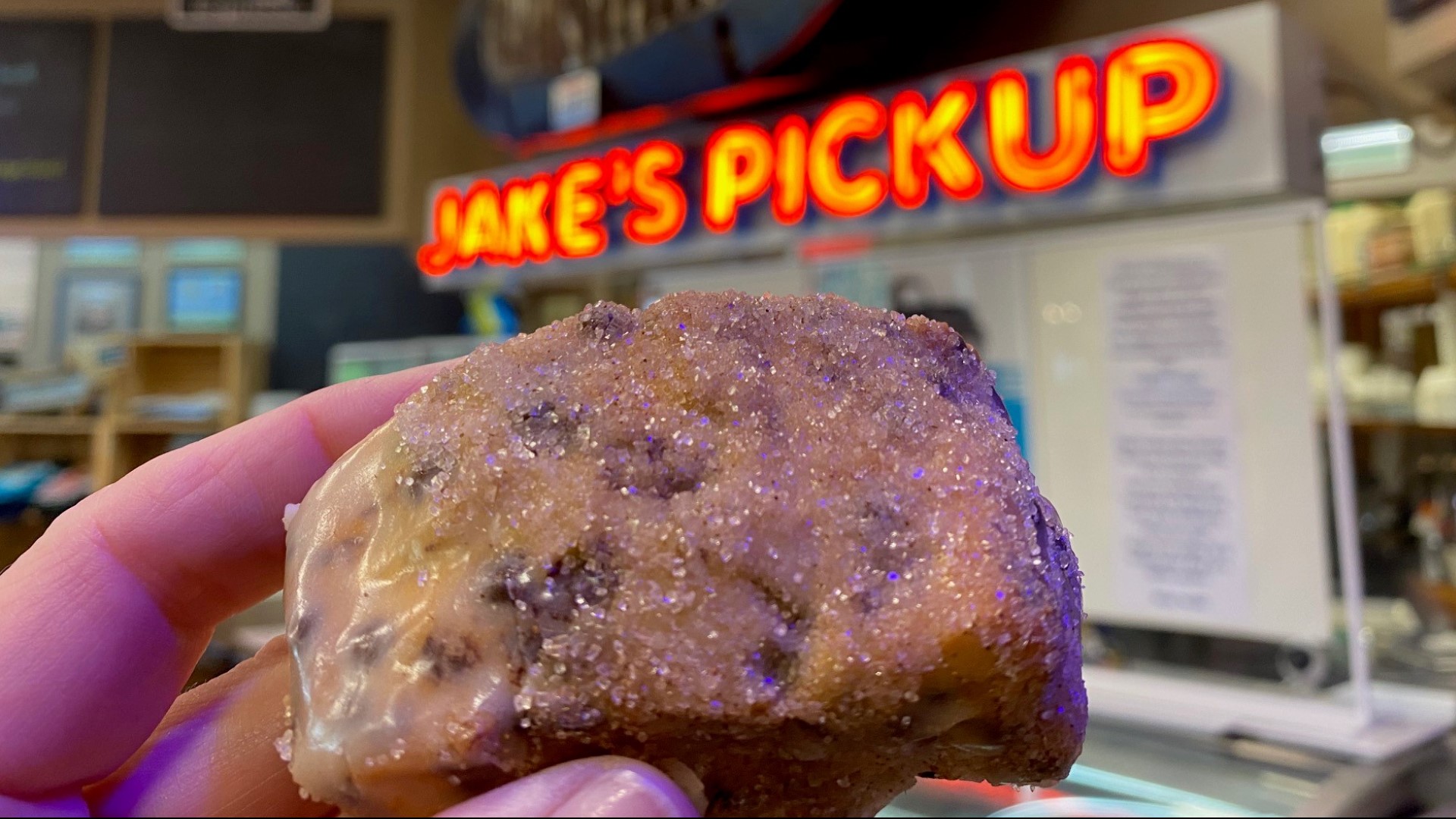 Jake's Pickup is also the only place you can get a Sconenut. #k5evening