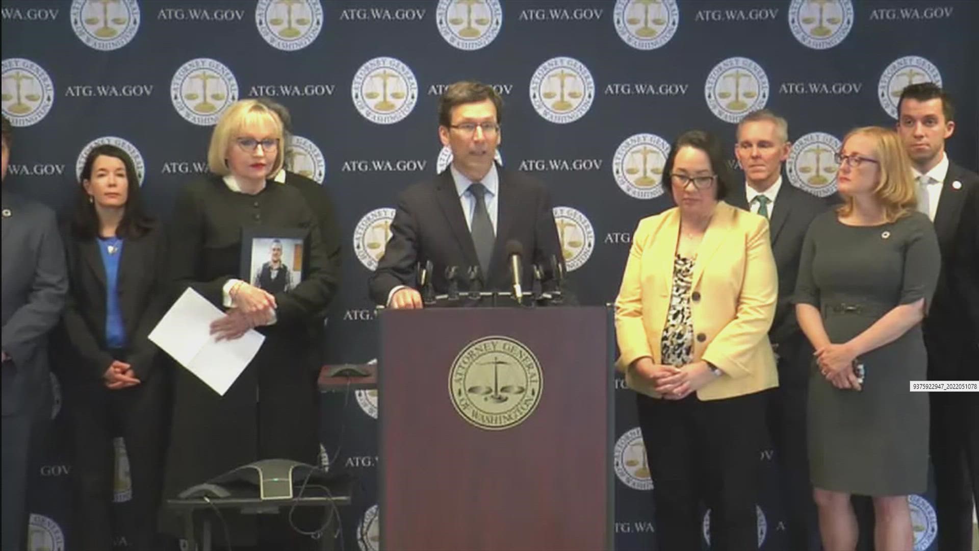 Attorney General Bob Ferguson announced a resolution in a trial against three opioid distributors. The distributors will pay Washington a total of $518 million.
