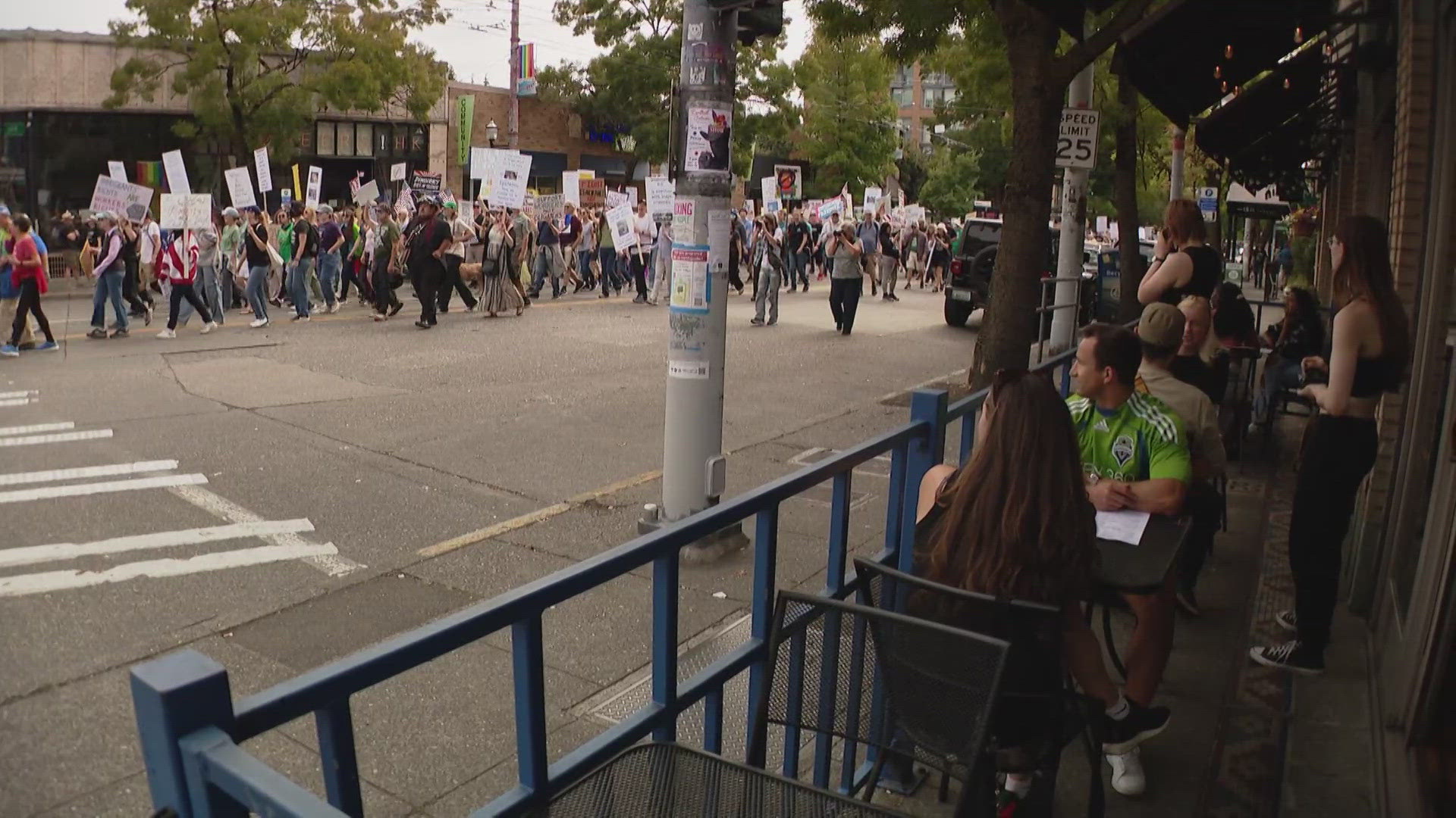 Seattle Central College hosted a Labor Day protest, advocating for workers' rights and social justice under the 'Workers over Billionaires' initiative.