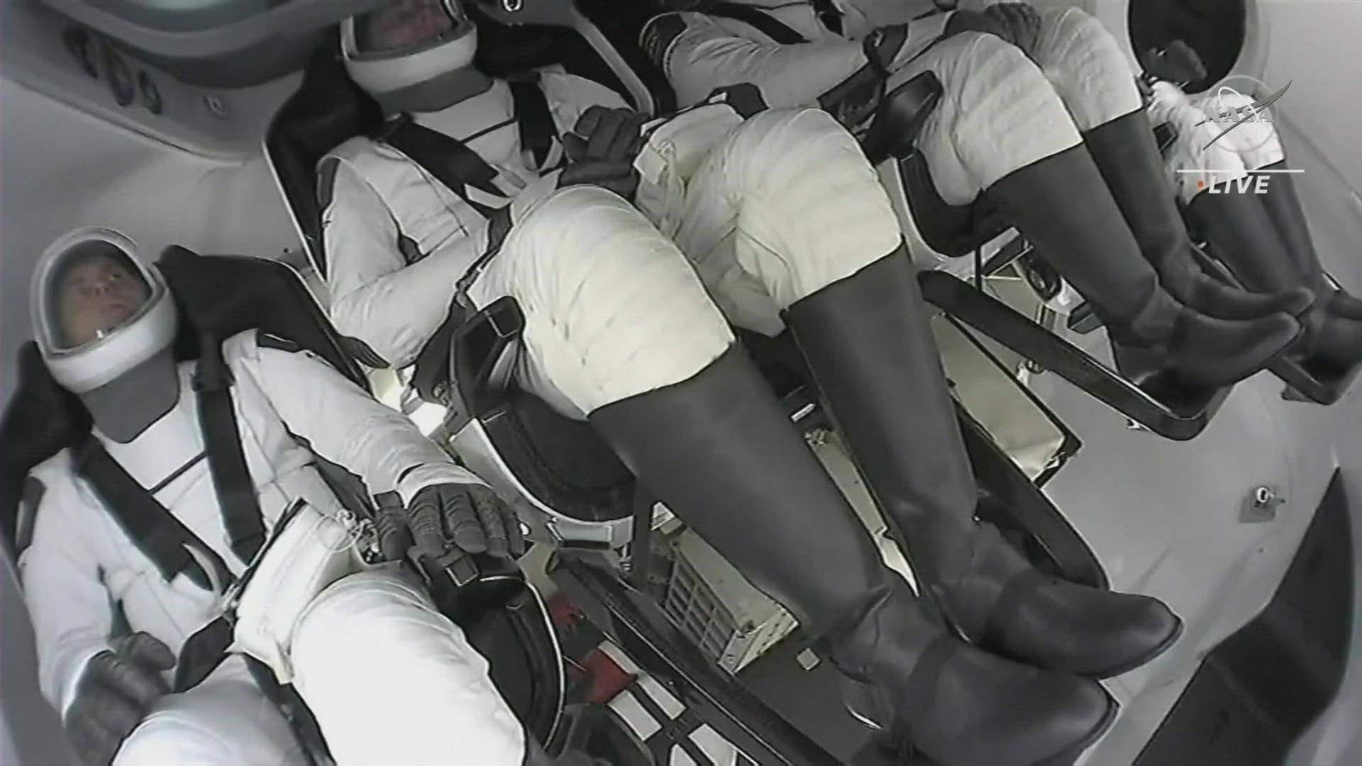 The launch featuring 2 NASA astronauts, a cosmonaut and an astronaut from the United Arab Emirates was called off 2 minutes prior to launch due to a mechanical issue