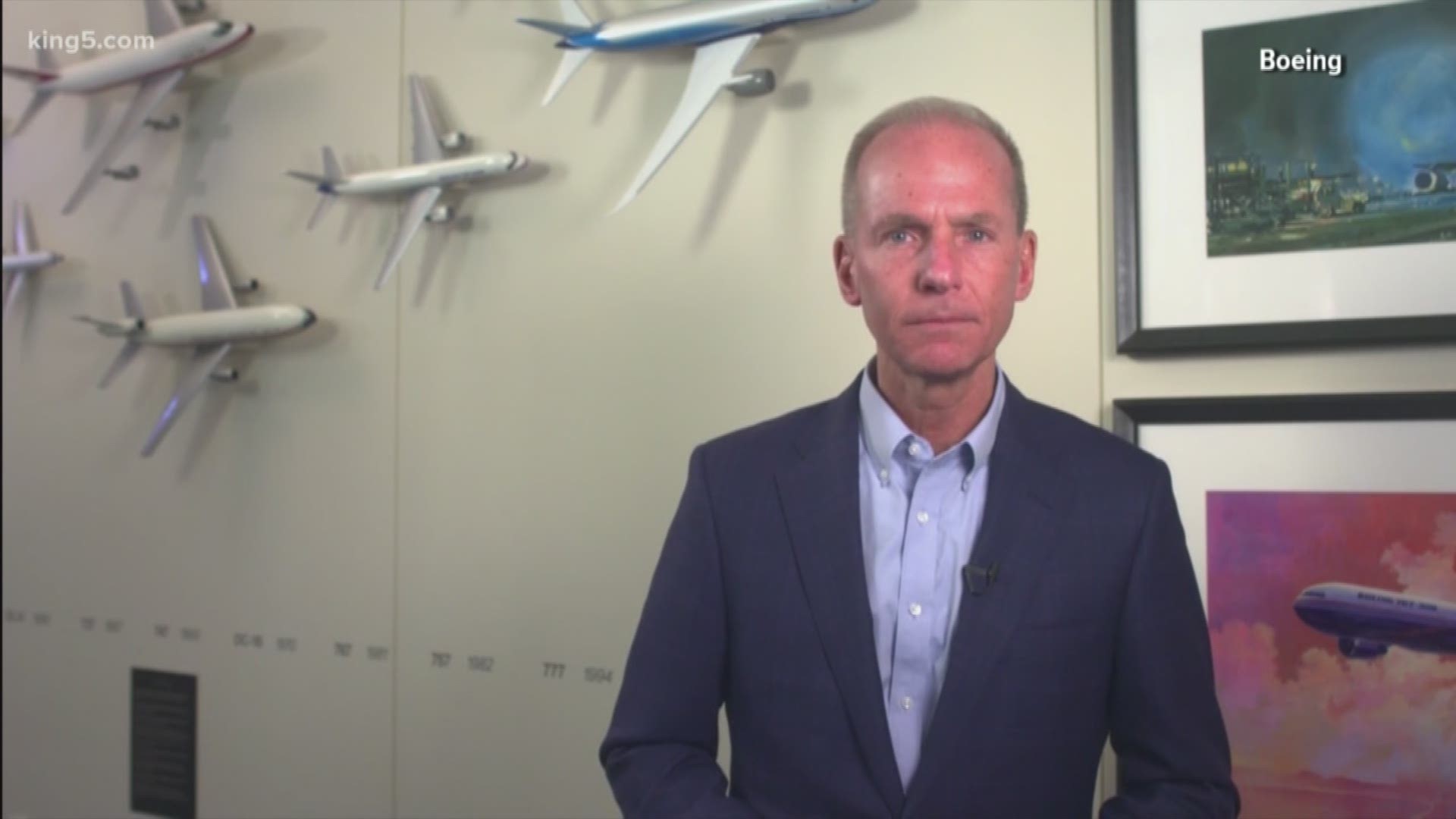 Boeing CEO Dennis Muilenburg shares open message after deadly 737 MAX crashes. See the full video and letter on king5.com