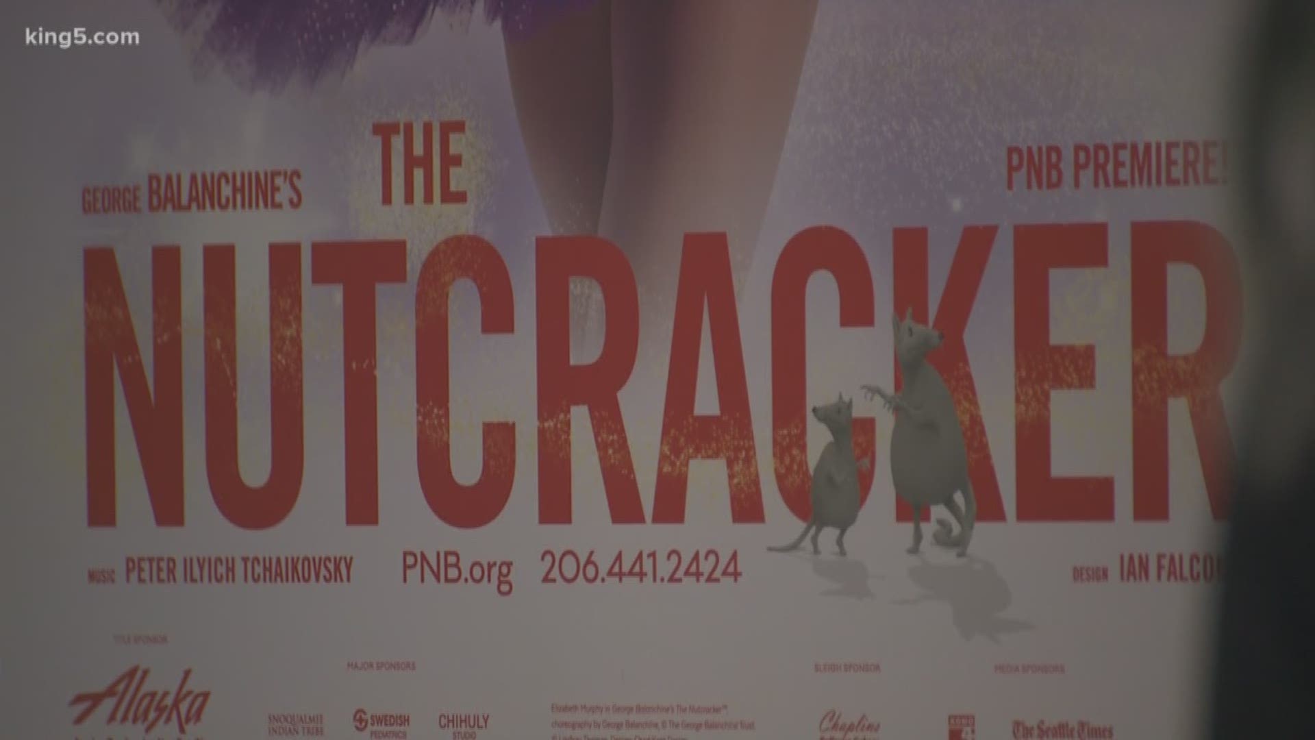 Seattle Nutcracker ballet dancers knitting hats behind the scenes