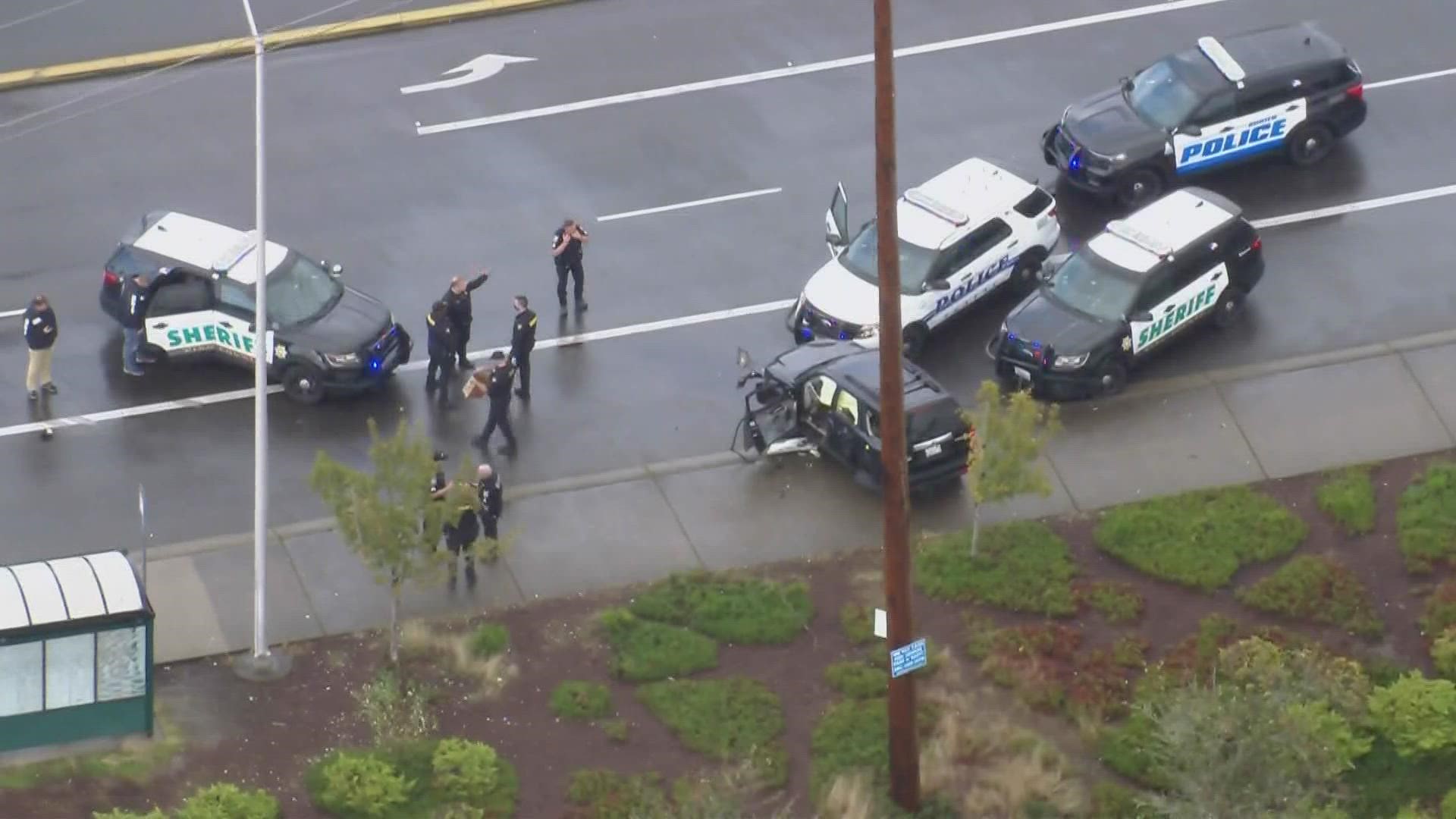 The suspect led police on a chase from SeaTac to just outside of Kent in south King County.