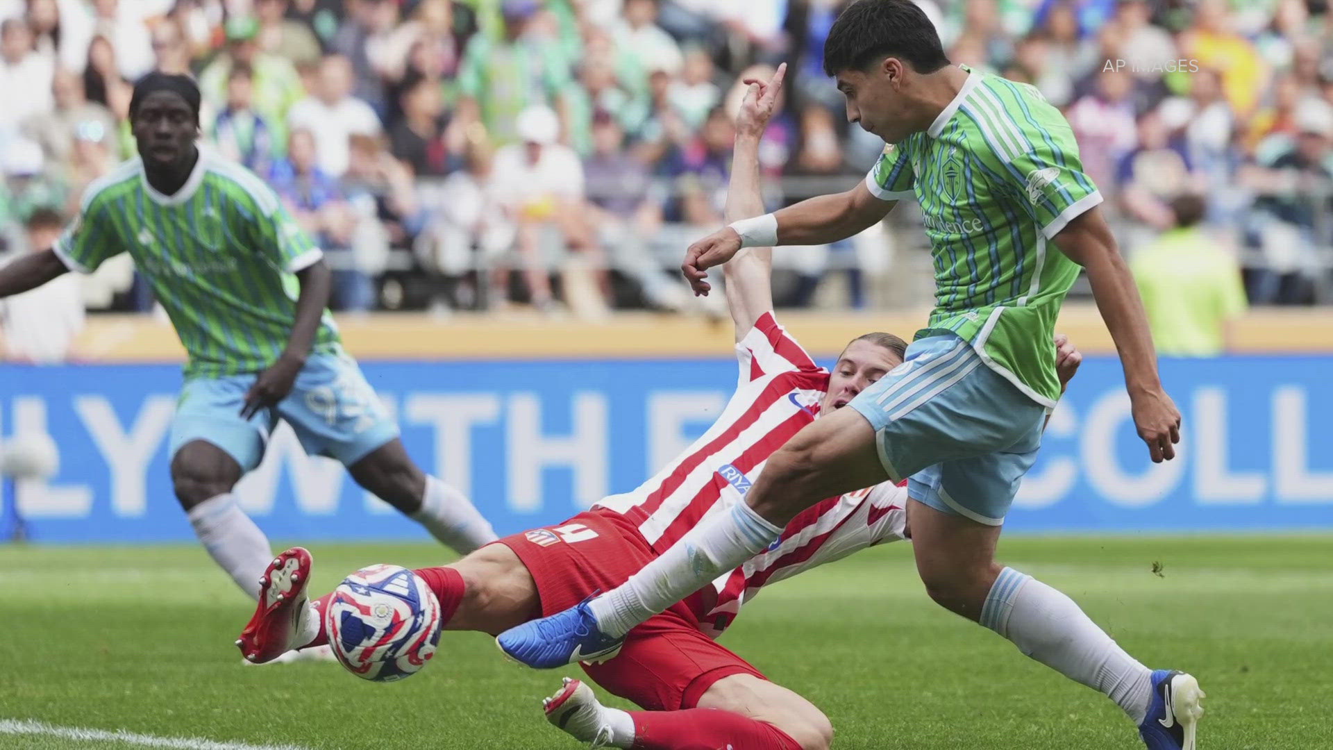 Seattle Sounders legend Steve Zakuani stopped by the KING 5 studios to talk about FIFA Club World Cup action and a world record-breaking moment for the Emerald City.