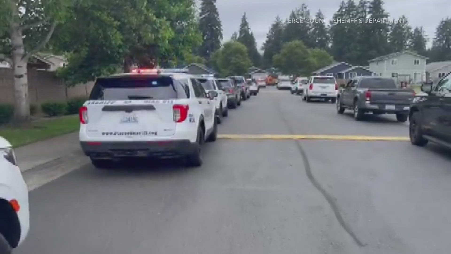 The suspect first fired shots at WSP troopers who attempted to pull him over for a traffic stop, then led them on a car chase