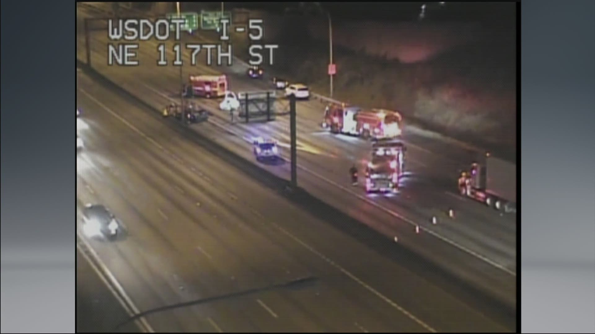 Southbound I5 in North Seattle open after multivehicle crash