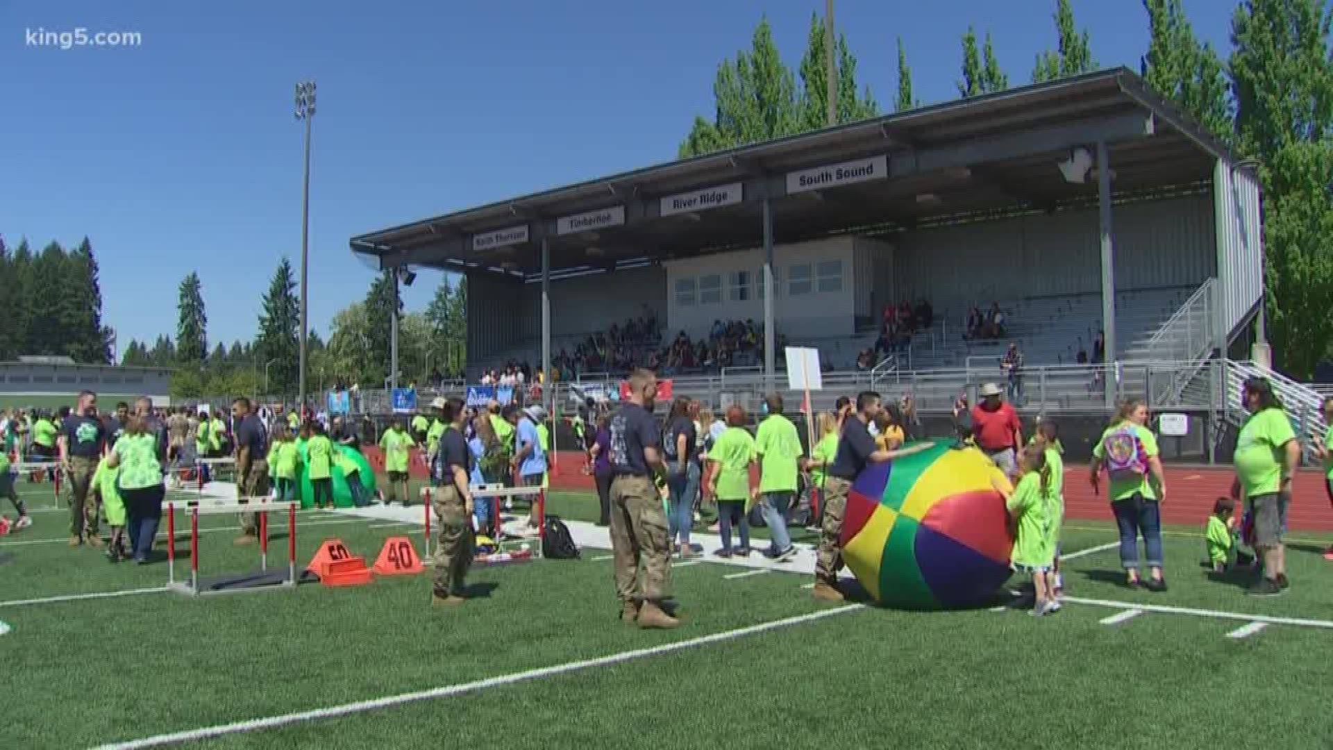 It's a school track meet like no other. But organizers hope Thurston County's 'Day of Champions' could inspire similar events across the state, and perhaps the country. South Bureau Chief Drew Mikkelsen takes us to the competition where there are no losers.